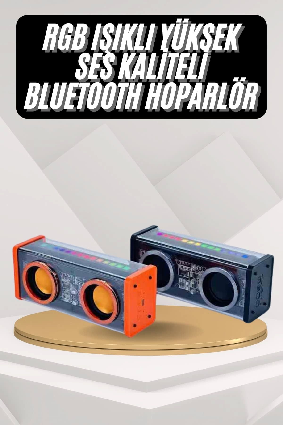 MELFSHOP Bluetooth Hoparlör Taşınabilir Hoparlör 5.0 Bluetooth TWS Stereo Kablosuz