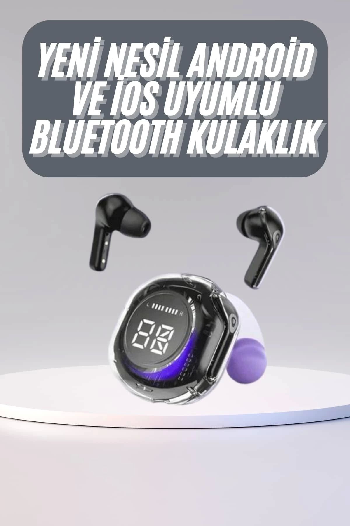 MELFSHOP Kulak İçi Bluetooth Kulaklık ANC ENC Özellikli Şarj Göstergeli Kablosuz Kulaklık