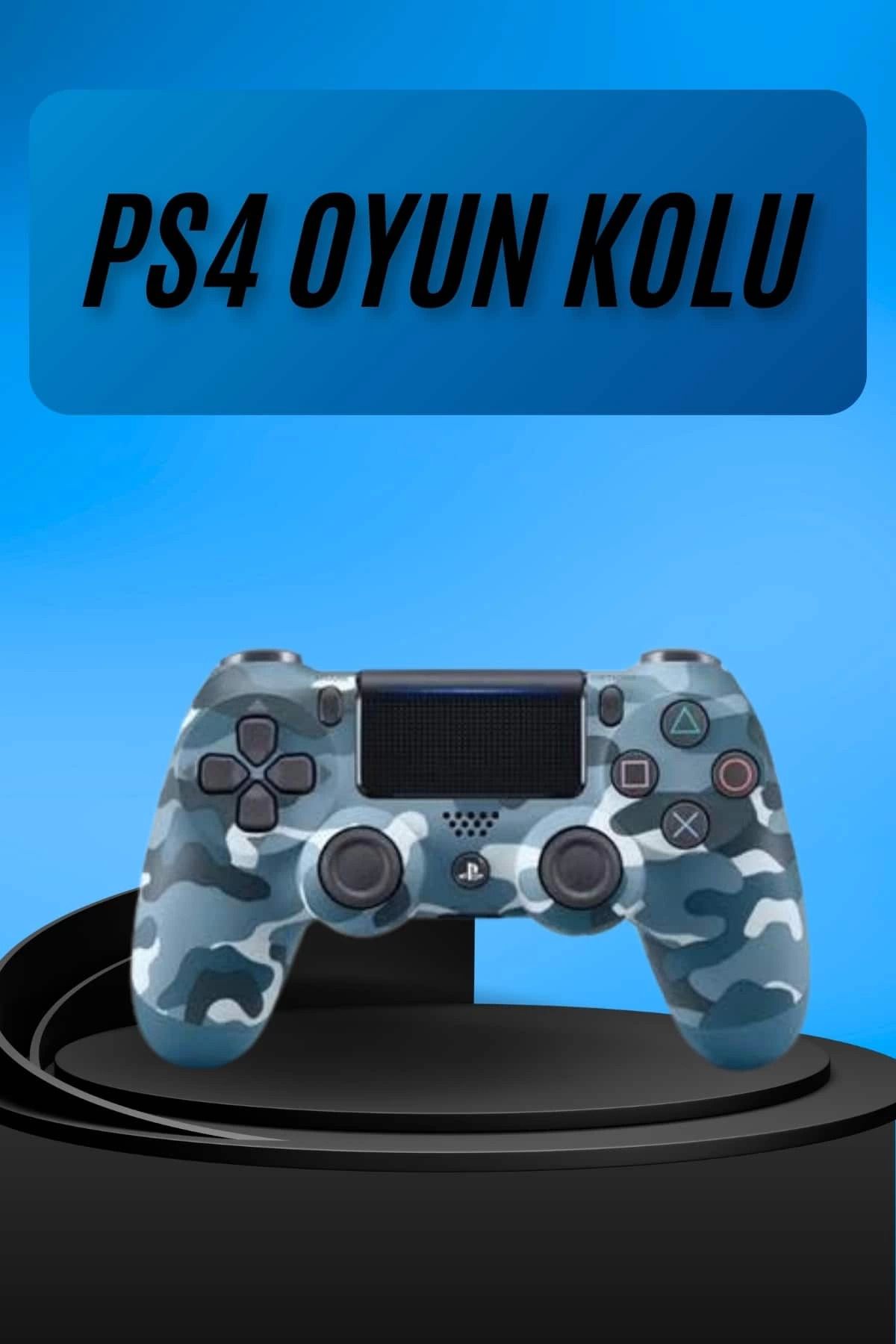 hayalimsah PS4 Joystick Oyun Kolu Titreşimli Uzun Pil Ömrü USB Şarj Kablolu