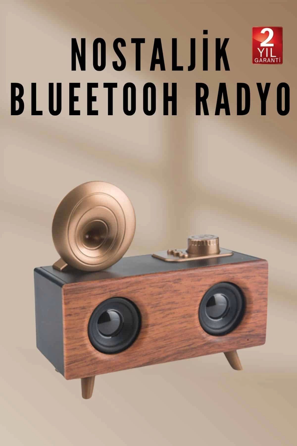 hayalimsah Nostaljik Radyo Bluetooth Bağlantılı Şarjlı Yüksek Ses Kaliteli