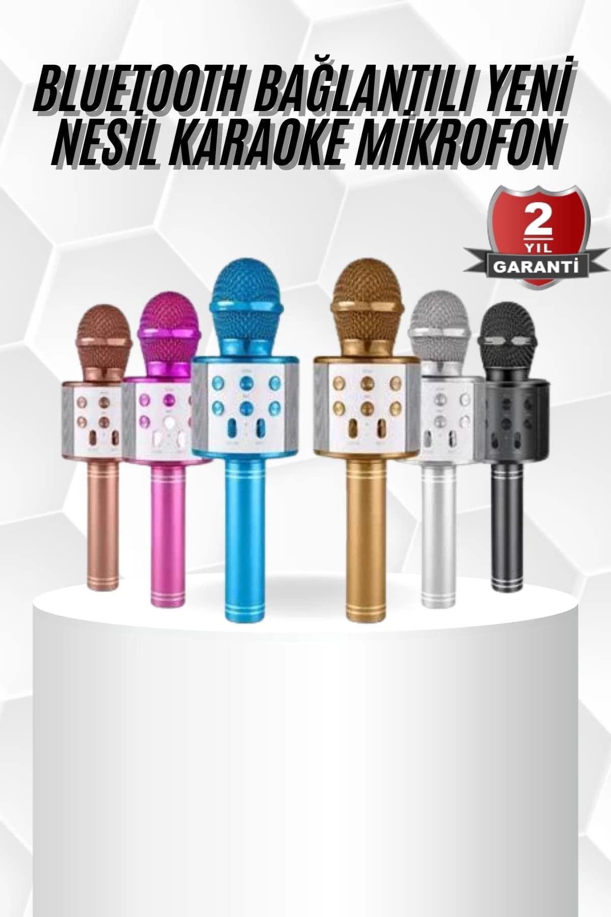 MT29 GİYİM Karaoke Mikrofon Bluetooth Bağlantılı Aux Girişli Uzun Pil Ömrü Yüksek Ses Kaliteli