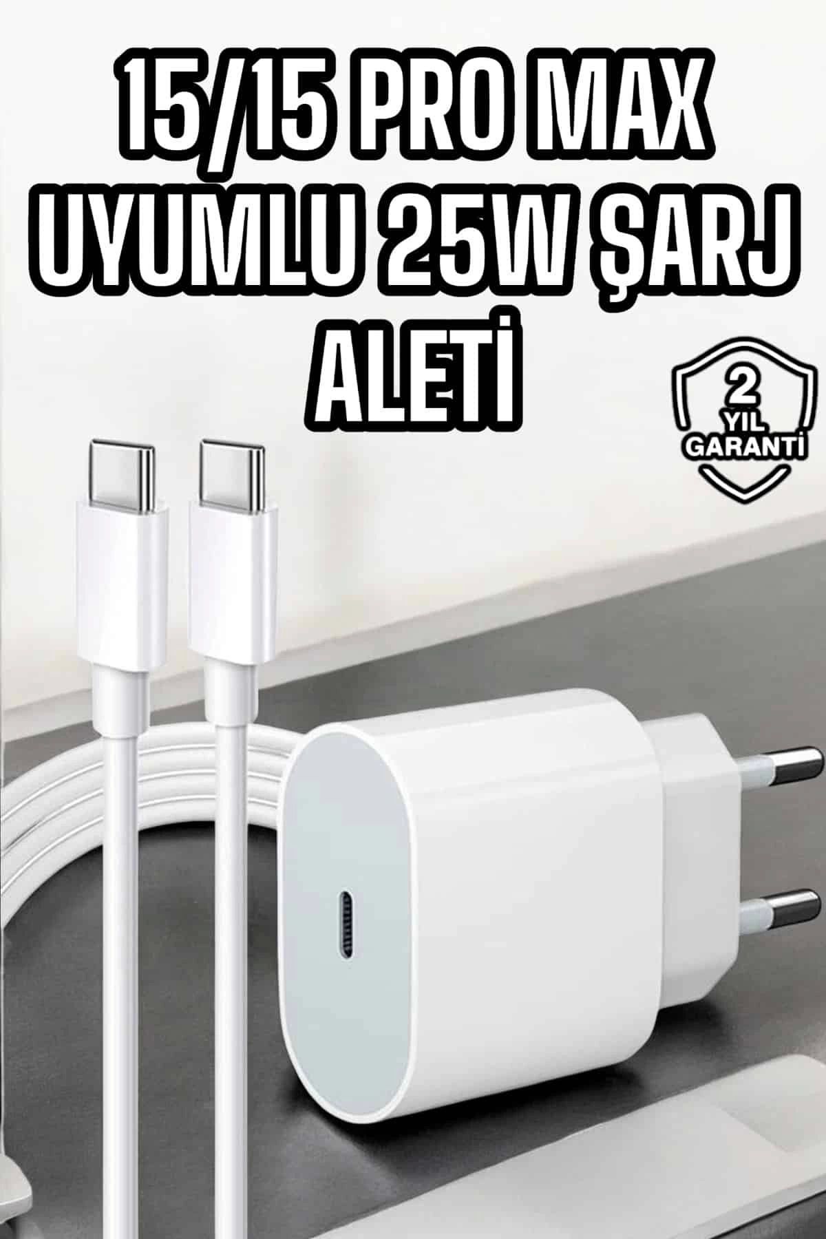 Heez İOS Uyumlu Type-C Girişli Hızlı Şarj 15/15 Pro Max Adaptör ve Kablosu