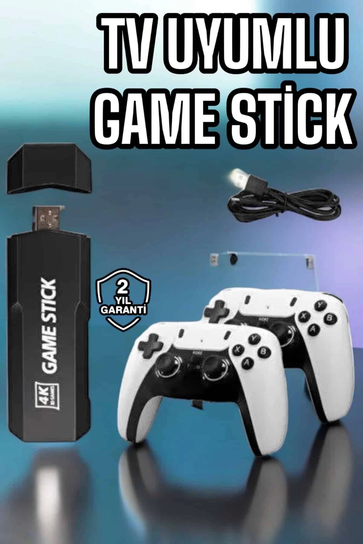ÖYKÜ VE YİĞİT Game Stick Retro 8K ULTRA HD Video Oyun Konsolu Android Tv Özelliği