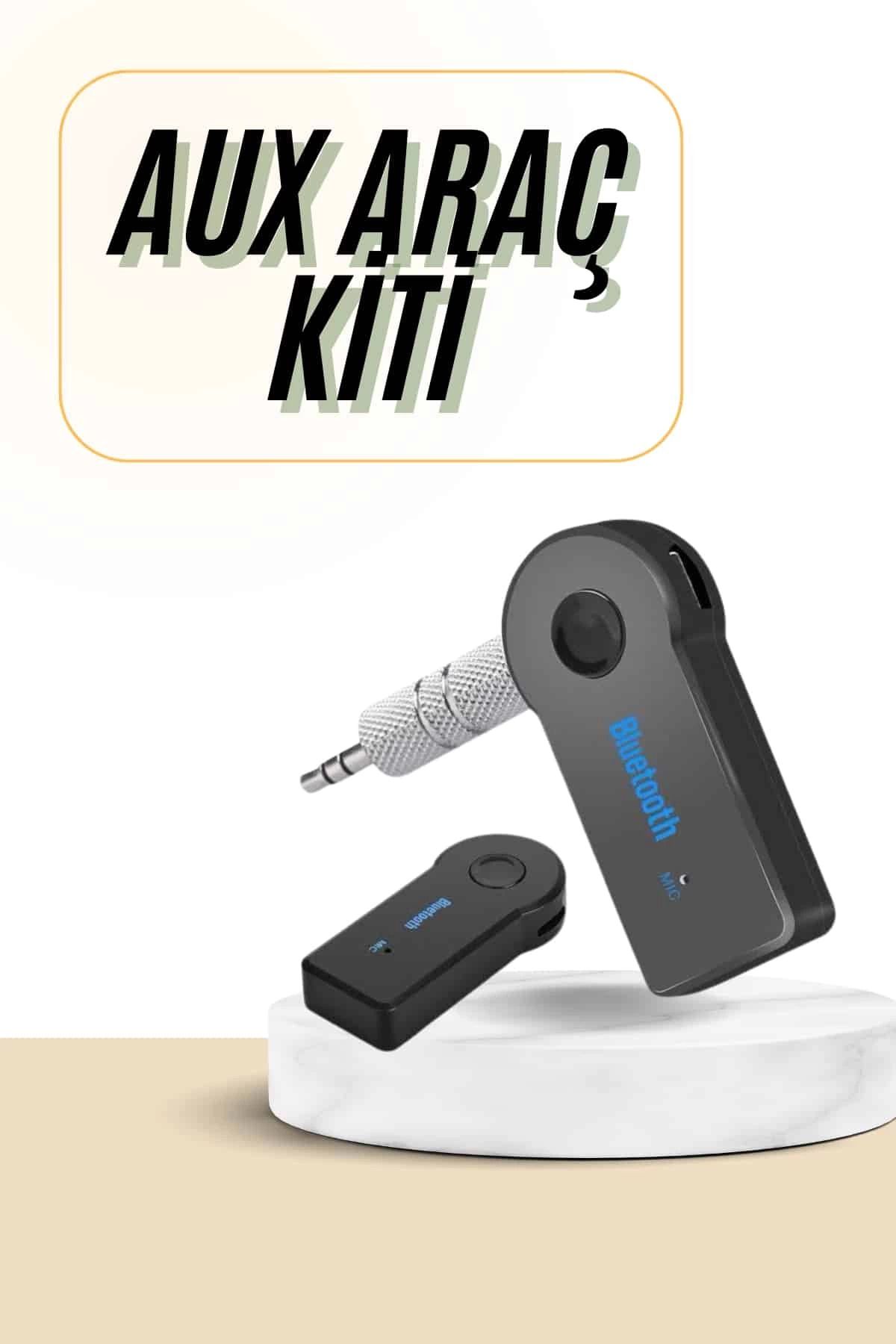 hayalimsah Bluetooth Araç Kiti Aux Çıkışlı Telefon Müzik Alıcı Tüm Cihazlara Uyumlu