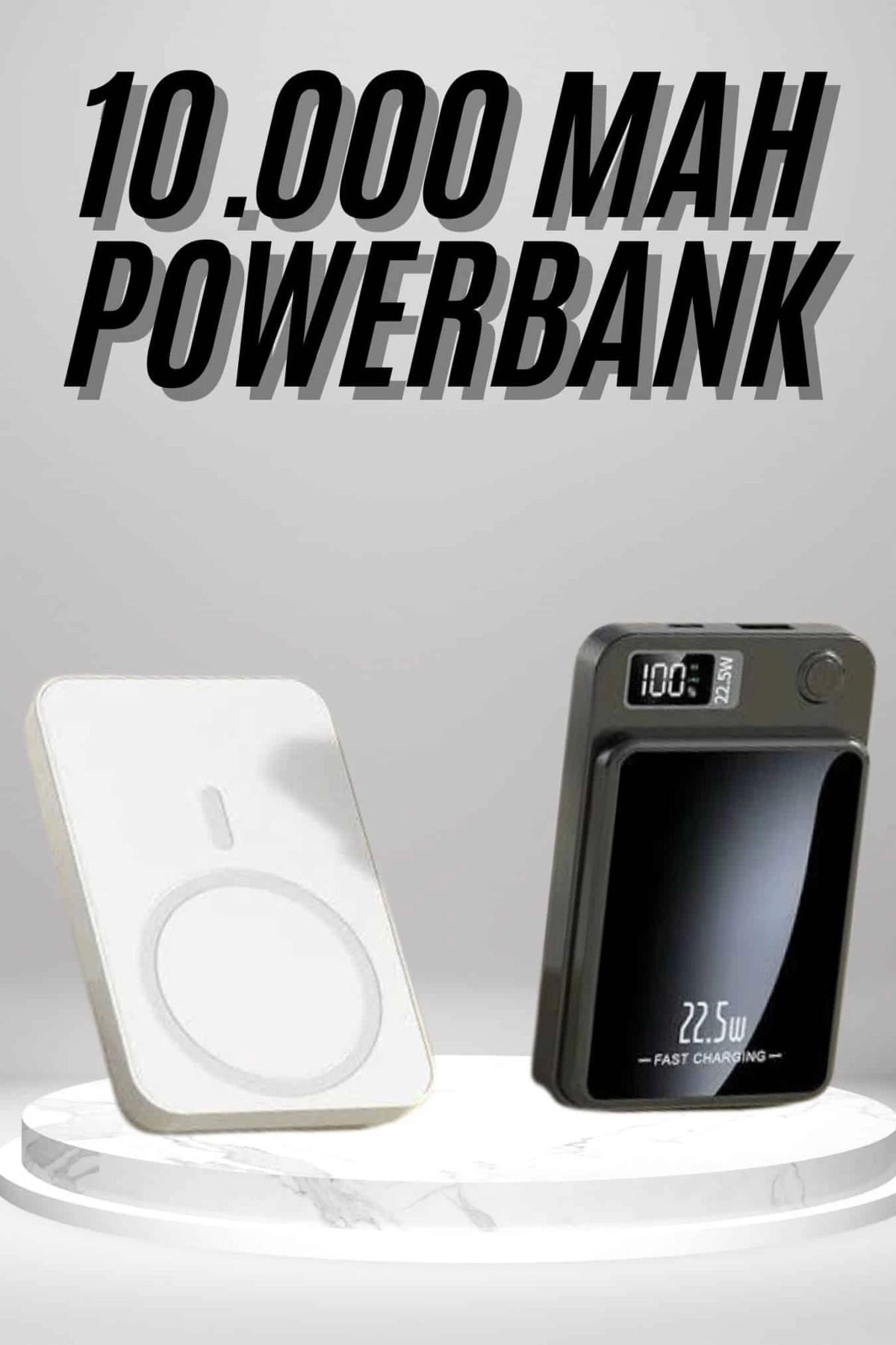 Heez Magsafe Hızlı Şarj 10.000 Mah Wireless Şarj Powerbank Android ve İOS Uyumlu