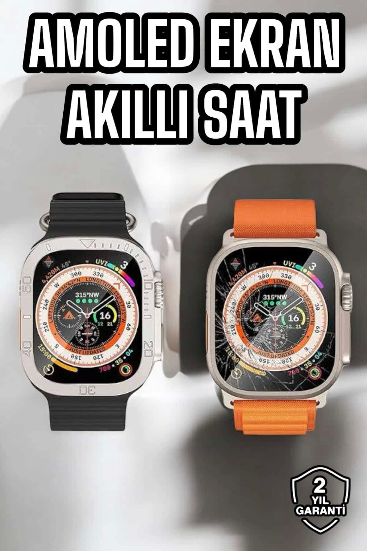 MELFSHOP Akıllı Saat NFC ve GPS Uyumlu Uyku ve Sağlık Takibi Sesli Görüşme