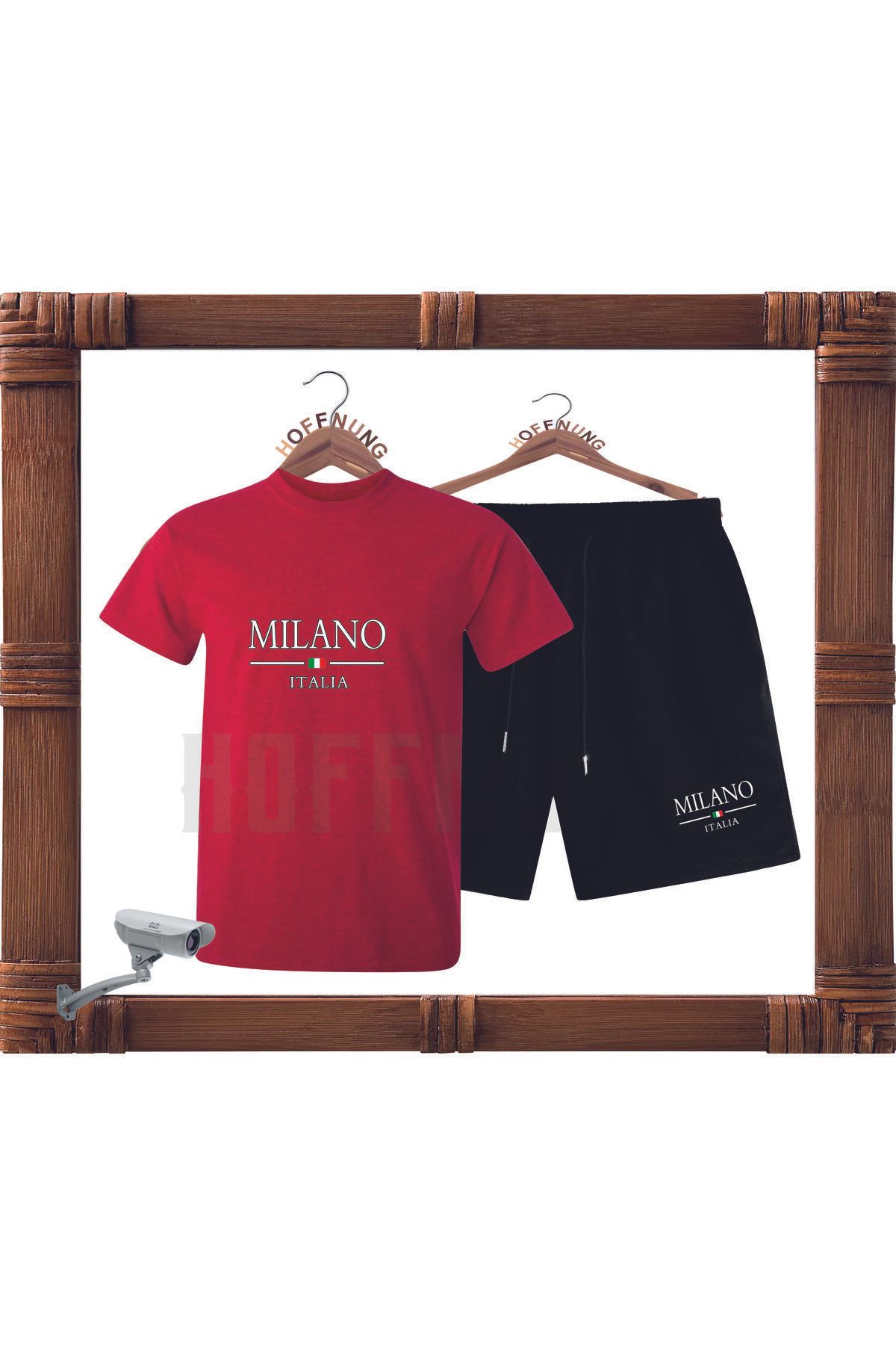 HOFFNUNG Full SHORTS MILANO ITALIA Baskılı oversize 2IPLIK