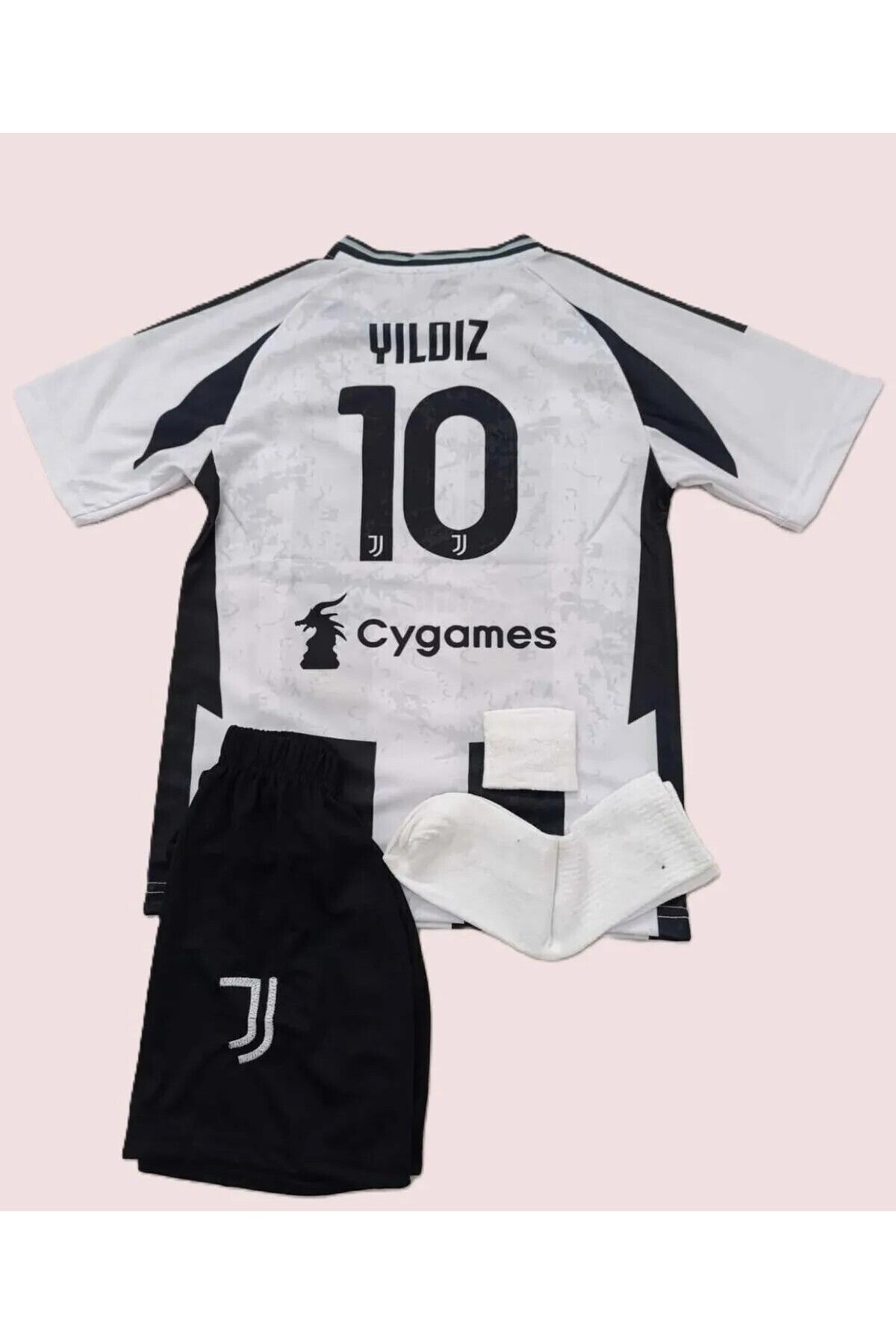 Atlas Global Juventus 2024/25 Yeni Sezon Kenan Yıldız İç Saha Çocuk Forması 4'lü Set (10)