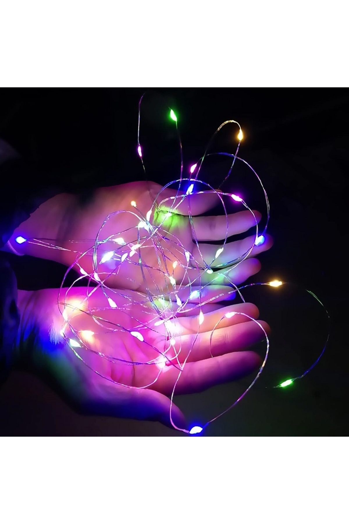 Kuzey YÜKSEK KALİTE 1.5 METRE RENKLİ HOBİ IŞIĞI RENKLİ LED IŞIK MODLU RENKLİ PİLLİ LED IŞIK PİL DAHİLDİR