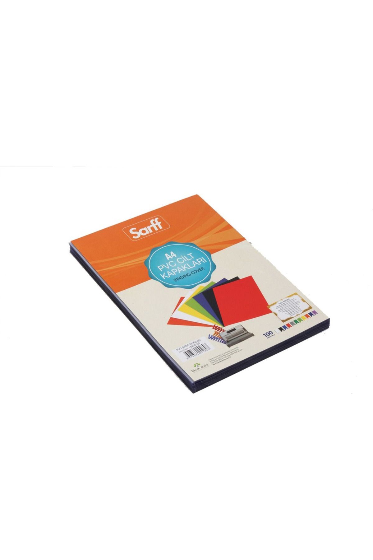 SARFF CİLT KAPAĞI A4 SARI 160 MİC 100 LÜ PAKET
