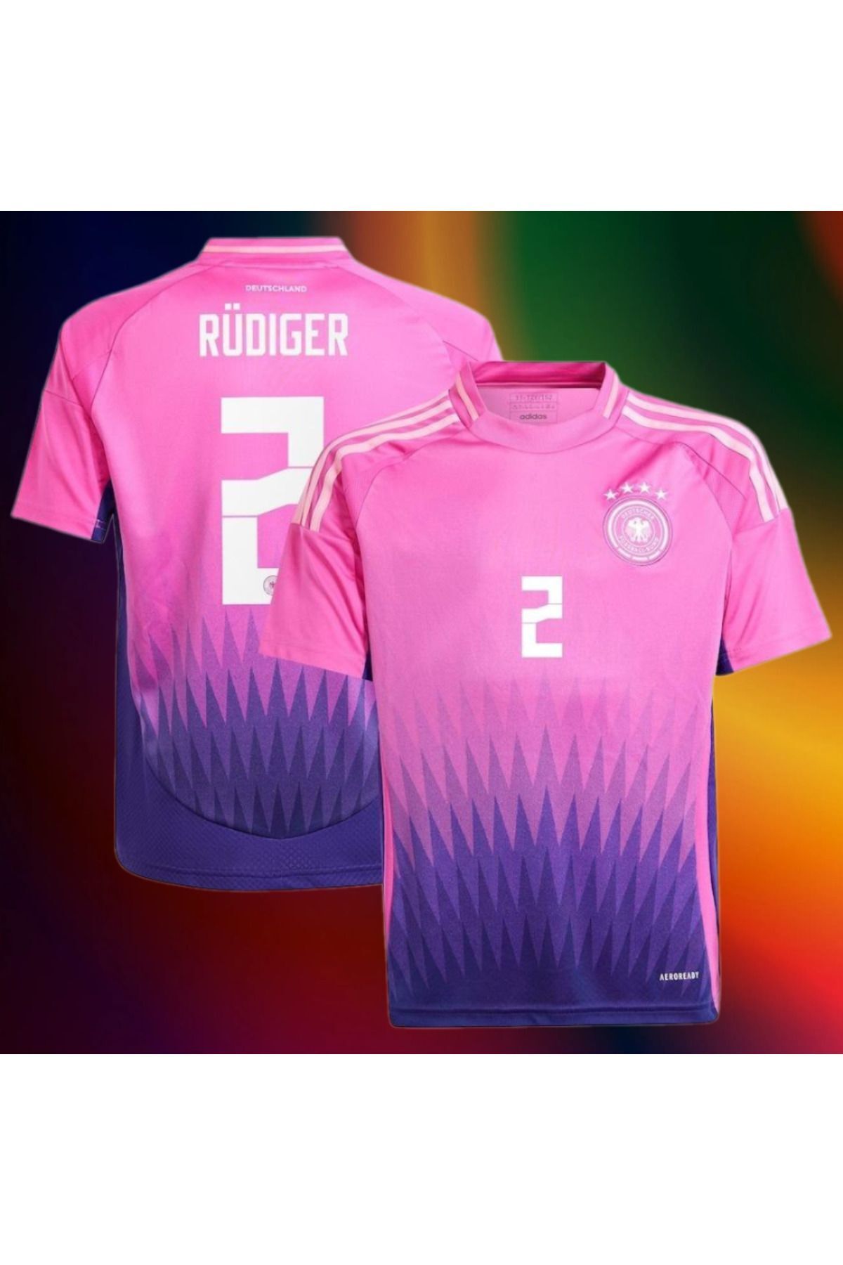 Atlas Global Almanya Euro 2024 Antonio Rüdiger Deplasman Pembe Yetişkin Forması