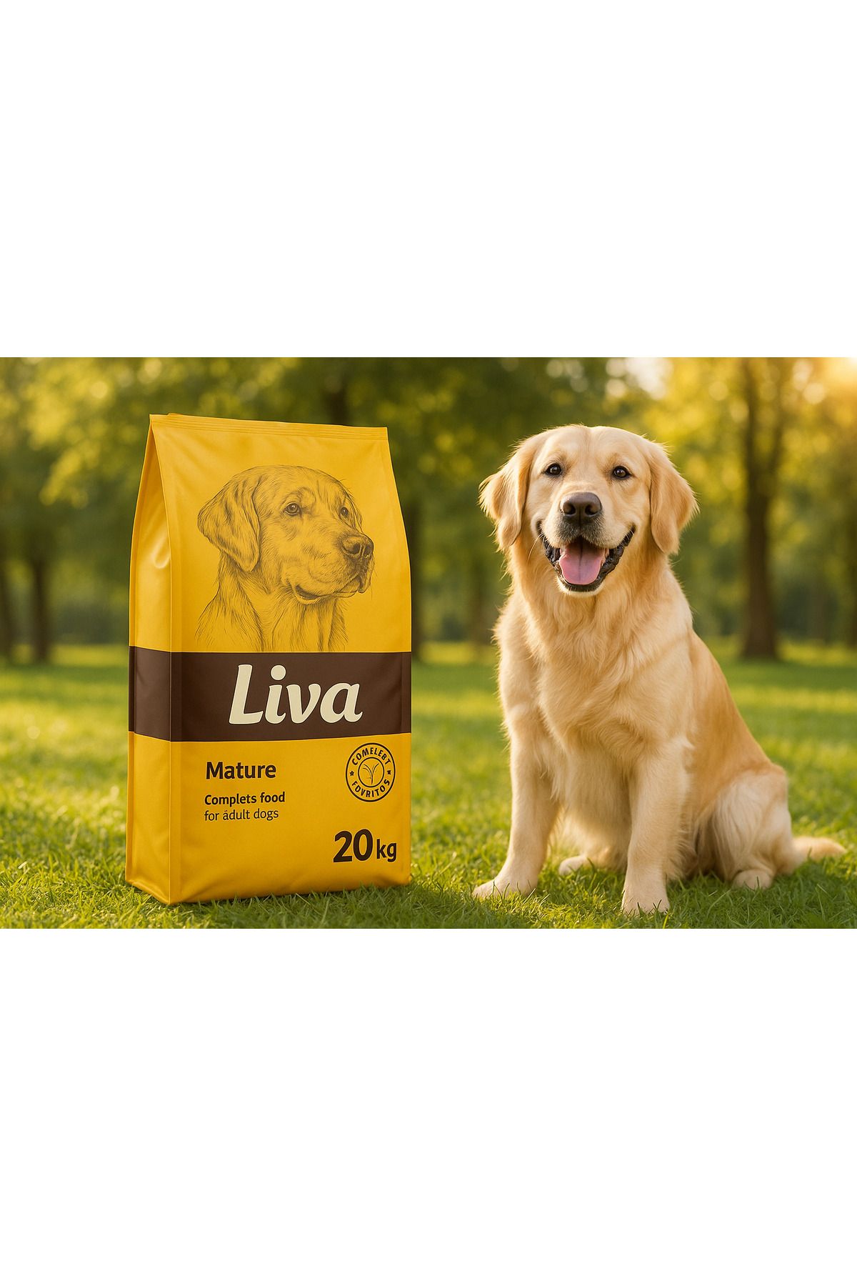 Liva Köpek Maması 20 Kg - Yetişkin Köpekler İçin Tam ve Dengeli Besin