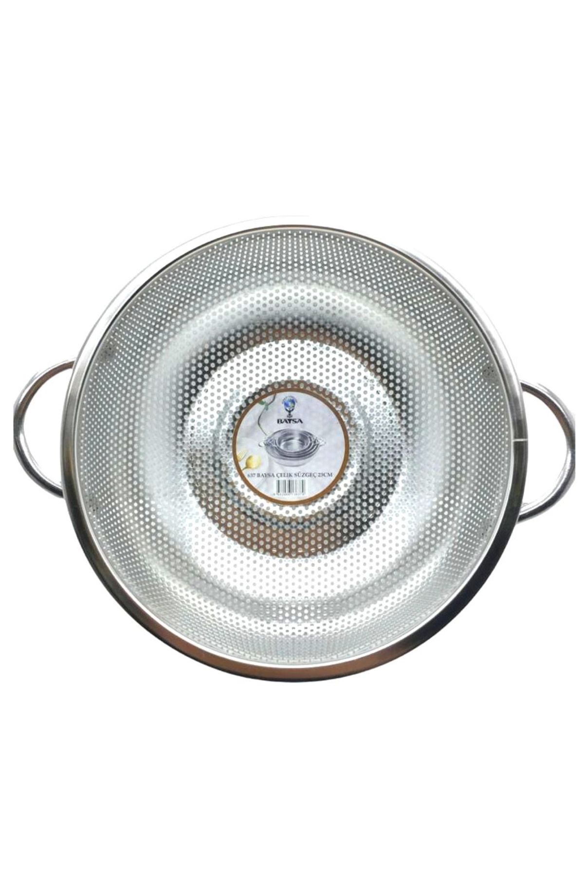 Lenaca Metal Kulplu Çelik Tel Sepet Süzgeç 23cm