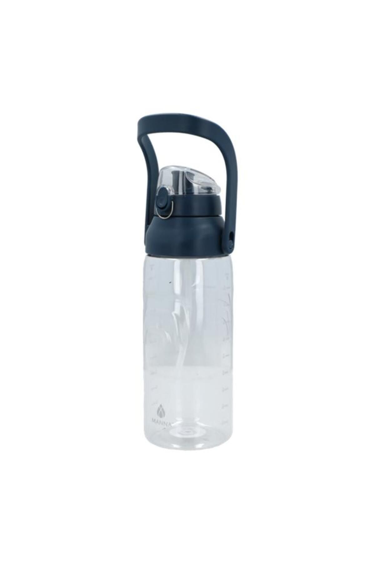 Generic-MANNA Chugger XL BPA-Free Water Bottle with Handle Clear and Dark Blue 2 Liter 4