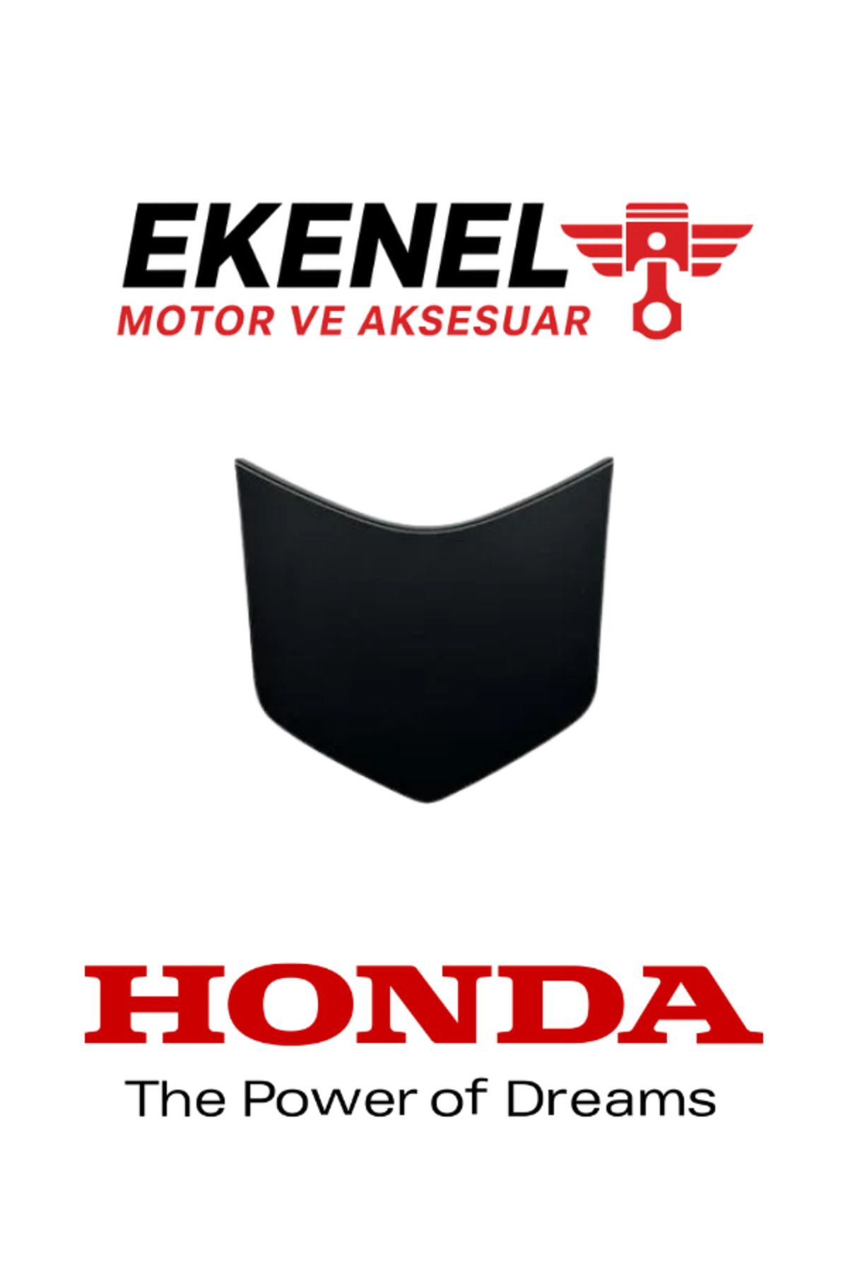 Honda PCX 125 (2021–2024) Arka Çeki Kapağı Küçük Mat Siyah Orijinal