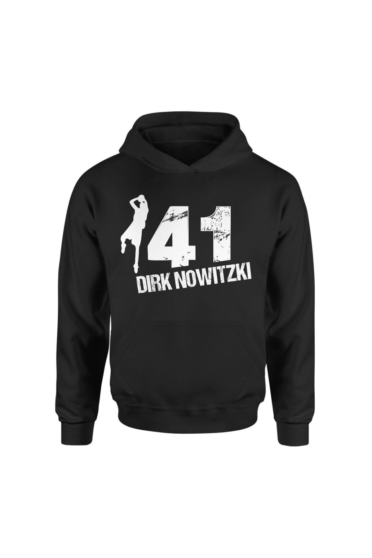 Pisa Art Dirk Nowitzki Shoot 41 Siyah Hoodie