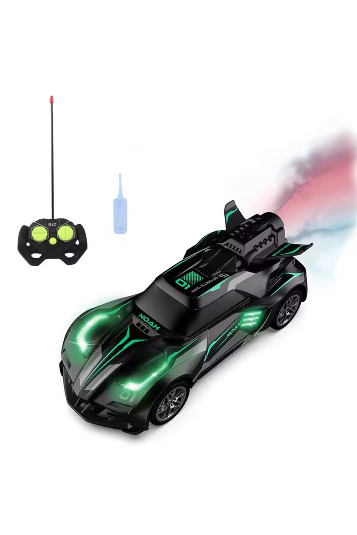 MJ TOYS Uzaktan Kumandalı Şarjlı Duman Atan Araba 1:20 Full Fonksiyon Kumandalı Buhar Çıkaran Oyuncak Araba