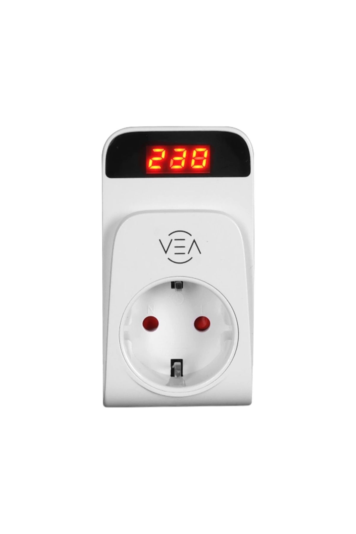Lenaca Vea Ve-25530 15a 3520w Tekli Dijital Göstergeli Akım Korumalı Priz Aşırı Yüksek Gerilim