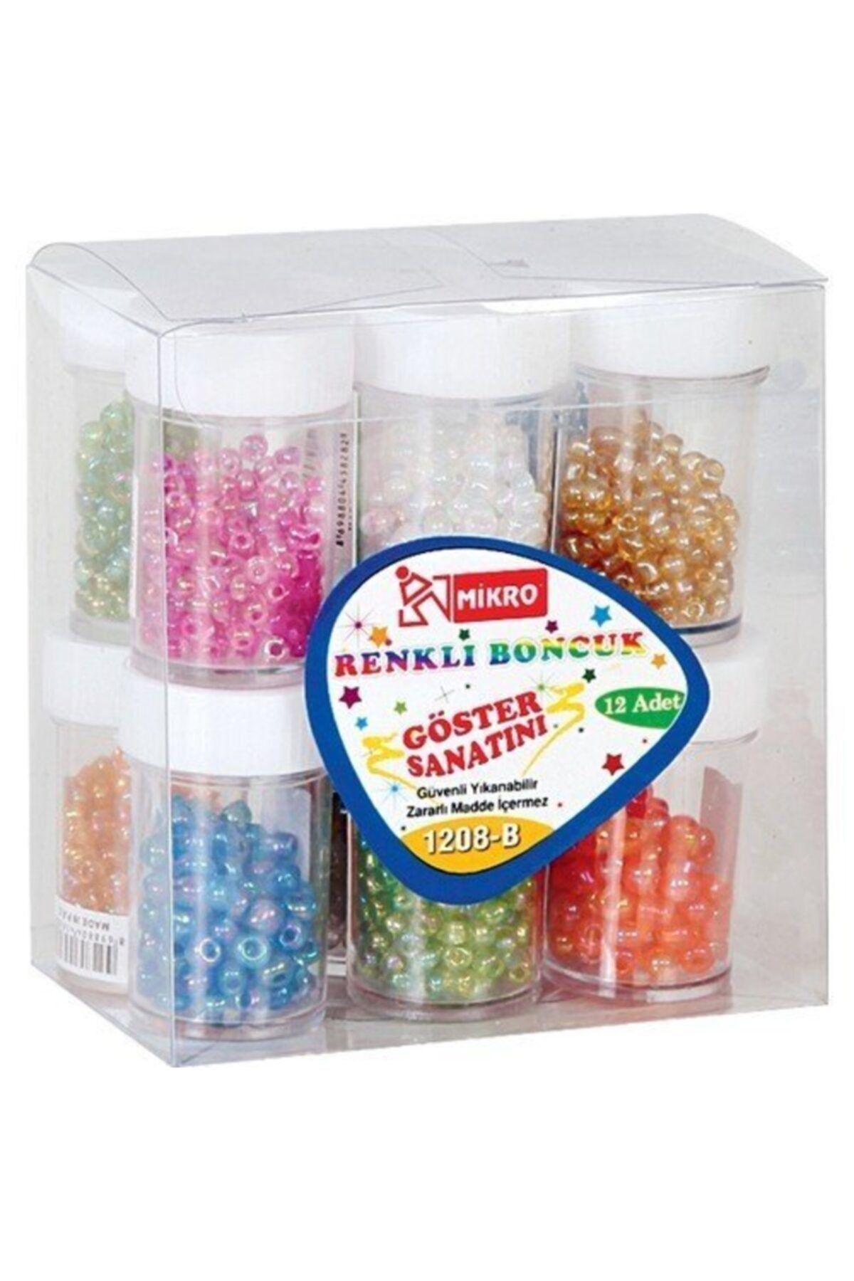 Mikro Elişi Pulu Boncuk Gg12-08B (12 Li Paket)