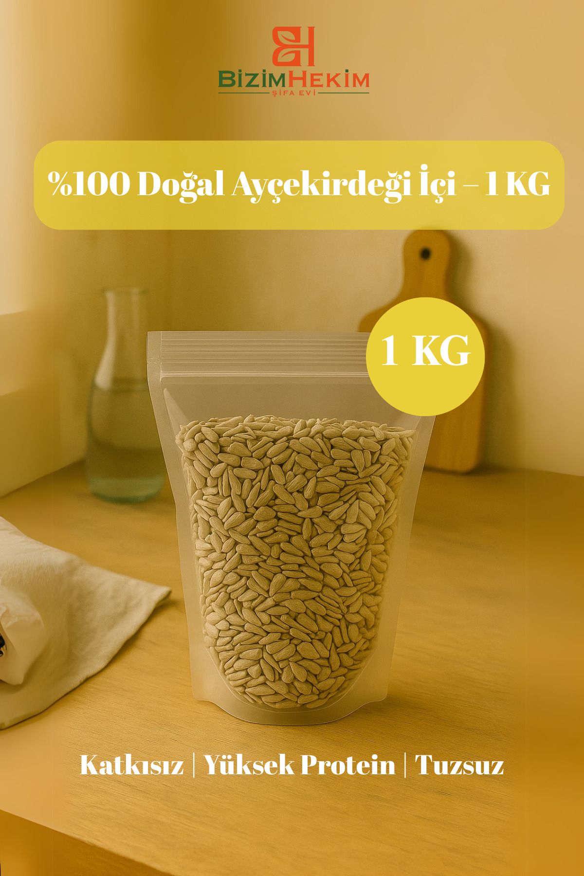 BİZİMHEKİM %100 Doğal Ayçekirdeği İçi – 1 KG