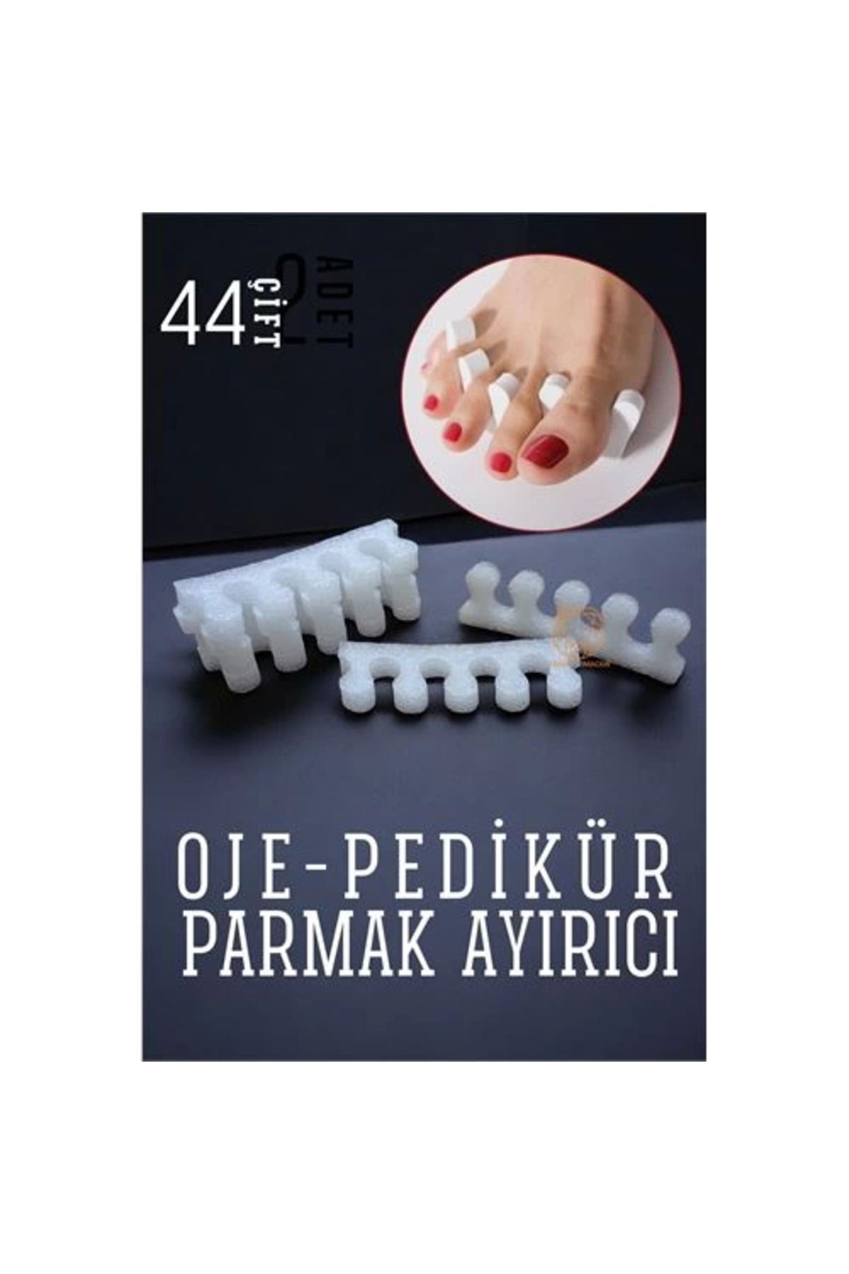 NZM TİCARET Oje Parmak Ayırıcı Pedikür Süngeri 44 Çift