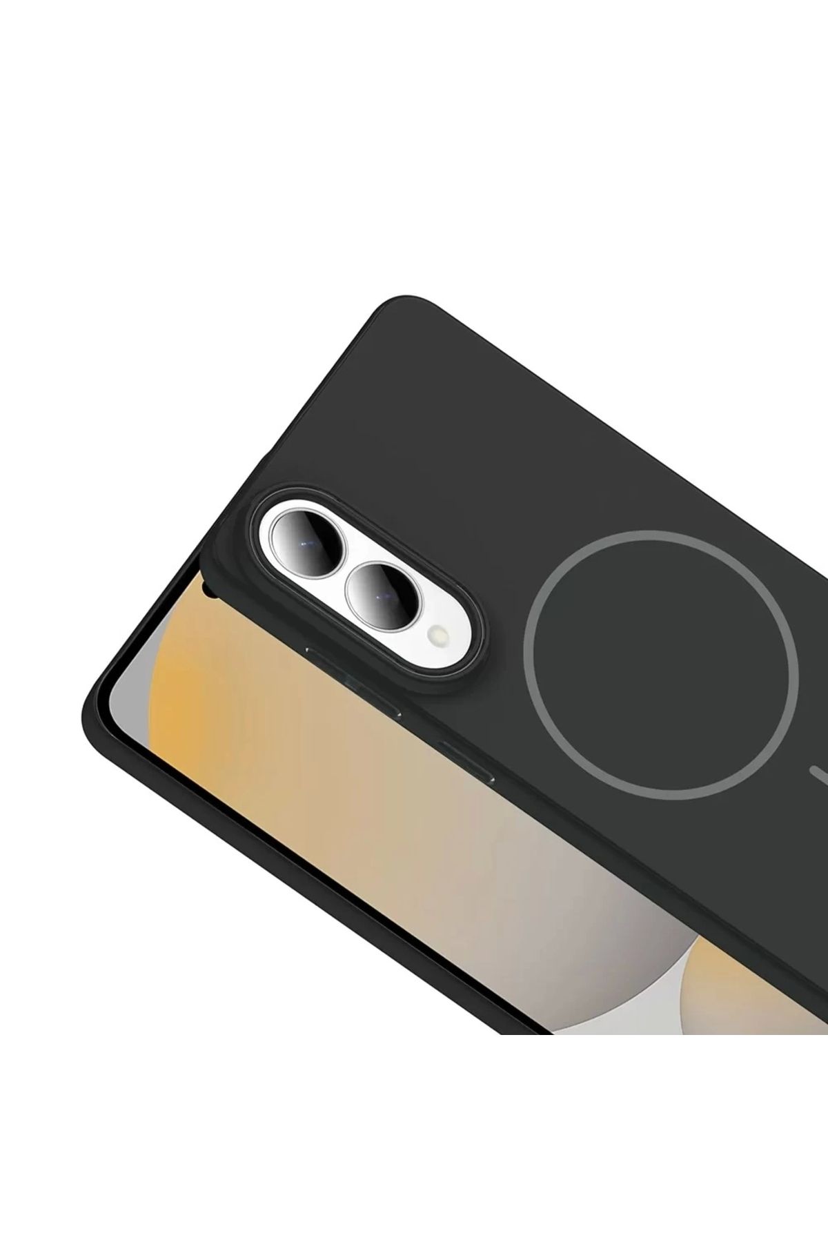 Lopard Samsung Galaxy S25 Edge Yumuşak Hisli Sert Kılıf Magsafe Şarj Özellikli Ruby Sert Kapak