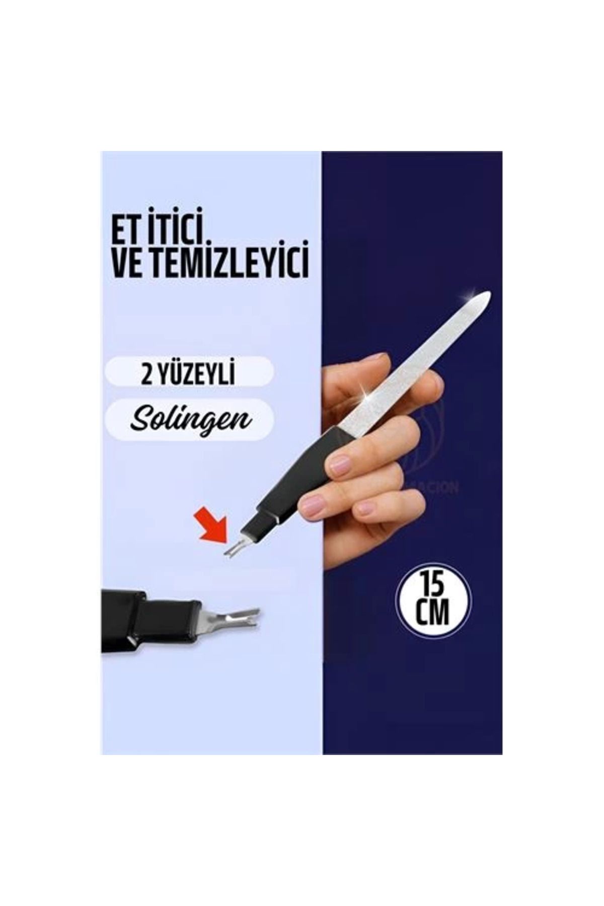 NZM TİCARET Tırnak Törpüsü Et İticili Et Kesici Çelik Solingen Profesyonel