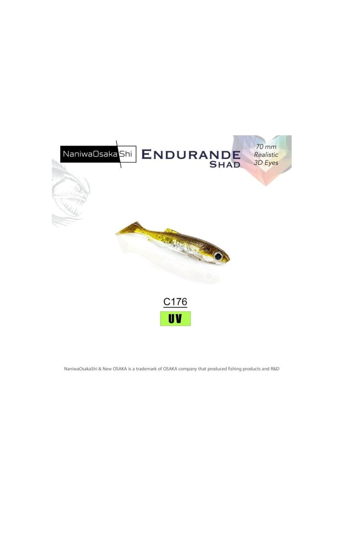 Osaka NANIWAOSAKASHI ENDURANDE SHAD 70MM C176