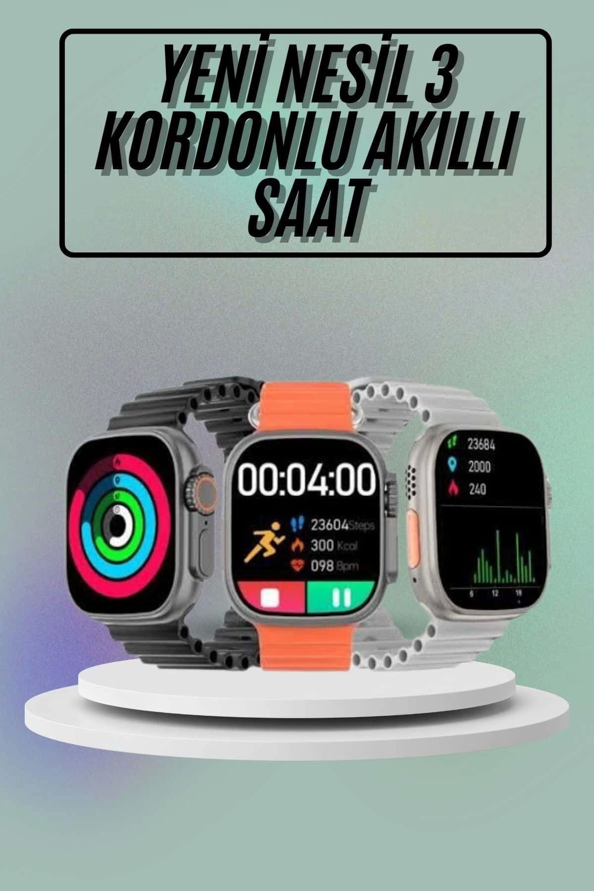 MELFSHOP Akıllı Saat Çok Fonksiyonlu Uzun Pil Ömürlü Çağrı Cevaplayabilen Kol Saati