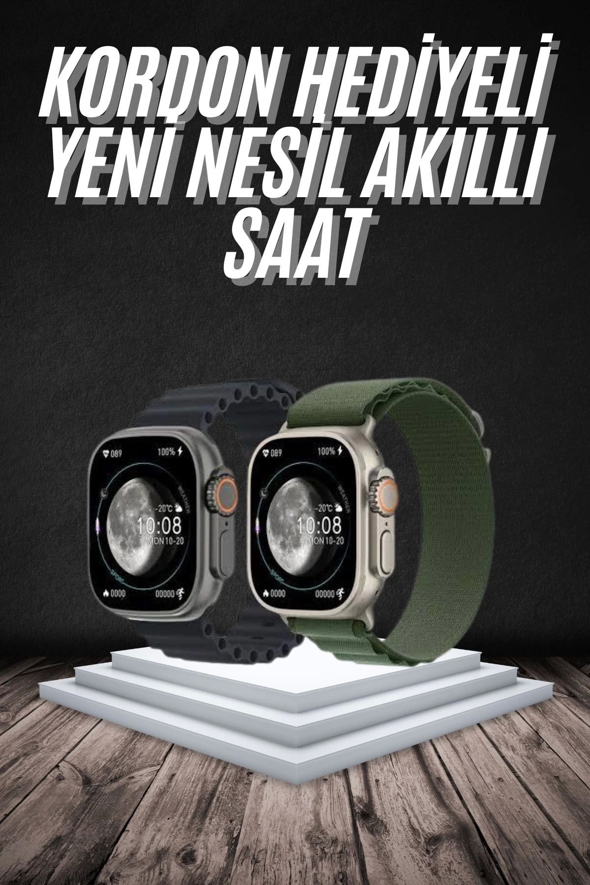MELFSHOP Yeni Nesil Akıllı Kol Saati Nabız Ölçer GPS Uyumlu 49 MM Kasa
