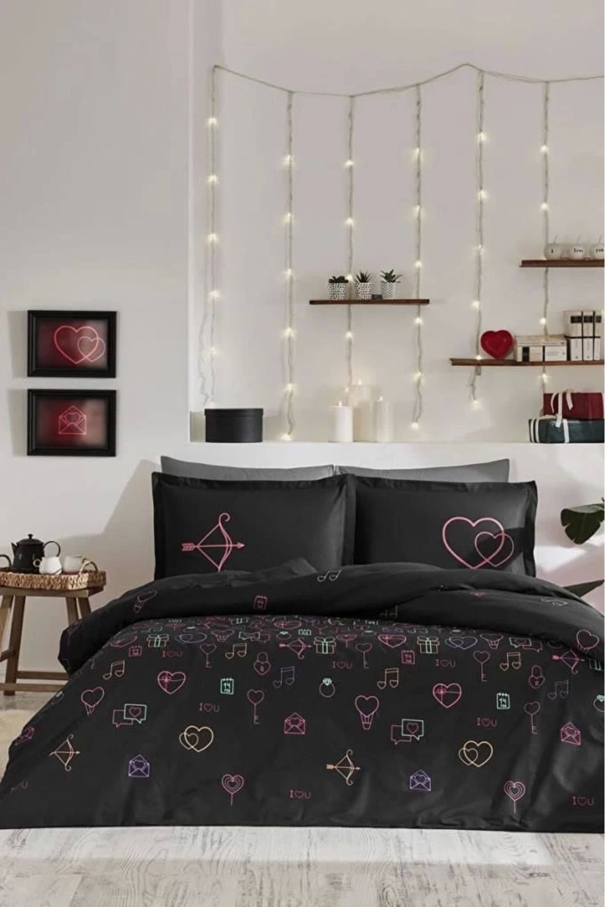 ÖYKÜ VE YİĞİT Özdilek Çift Kişilik Ranforce Nevresim Takımı Gleam Love