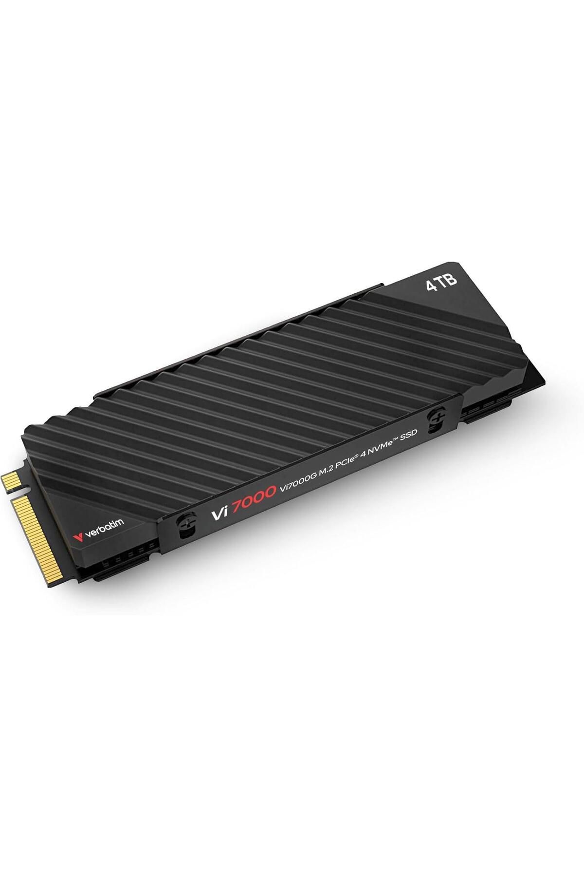 Verbatim 49369 Vi7000G 4TB M2 NVMe PCIe Gen4 Soğutuculu Gaming SSD, PS5 Uyumlu - 7400MB/6500MB