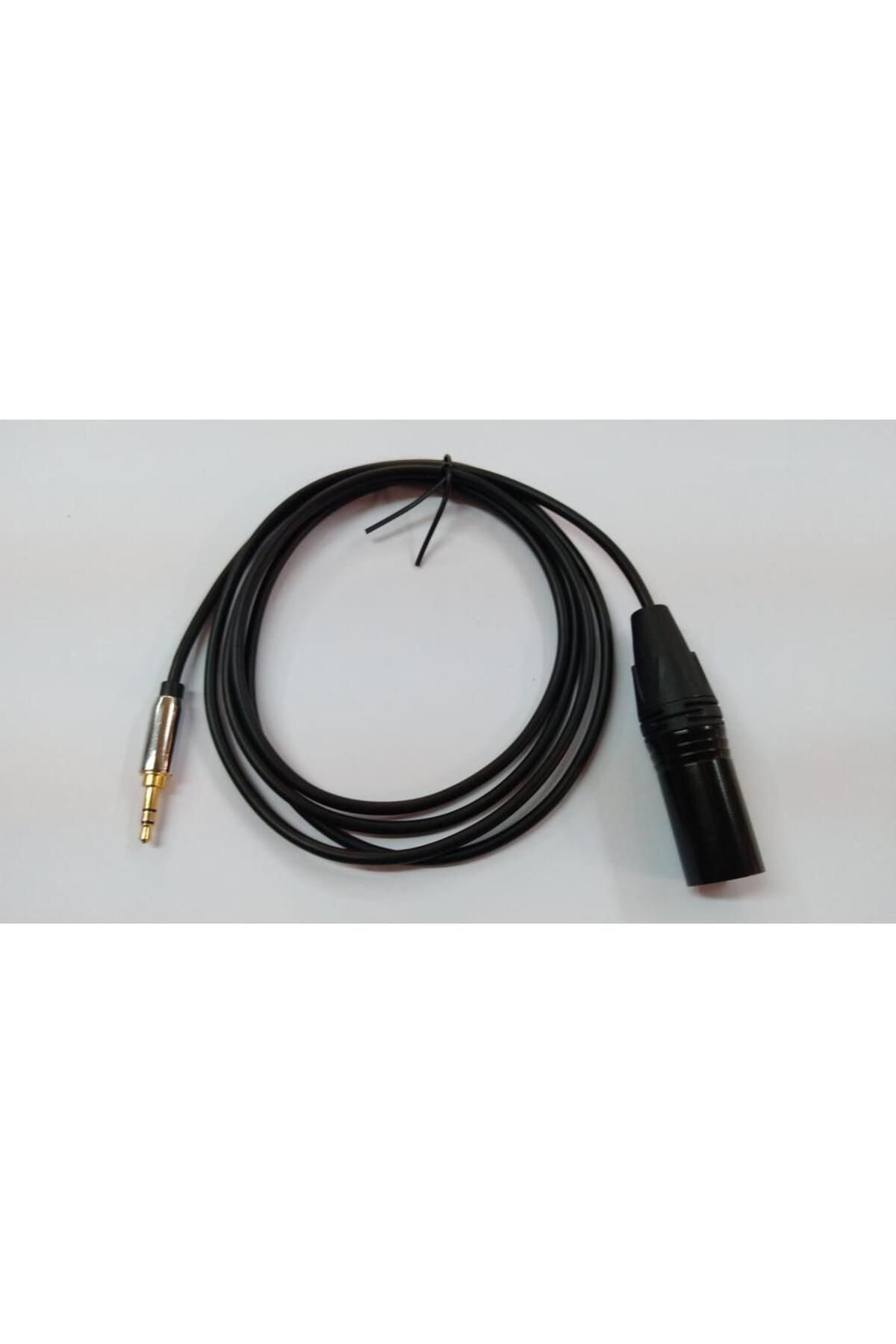 Mykablo 3.5 mm Stereo to XLR Erkek Kaliteli Kablo 1.5 Metre