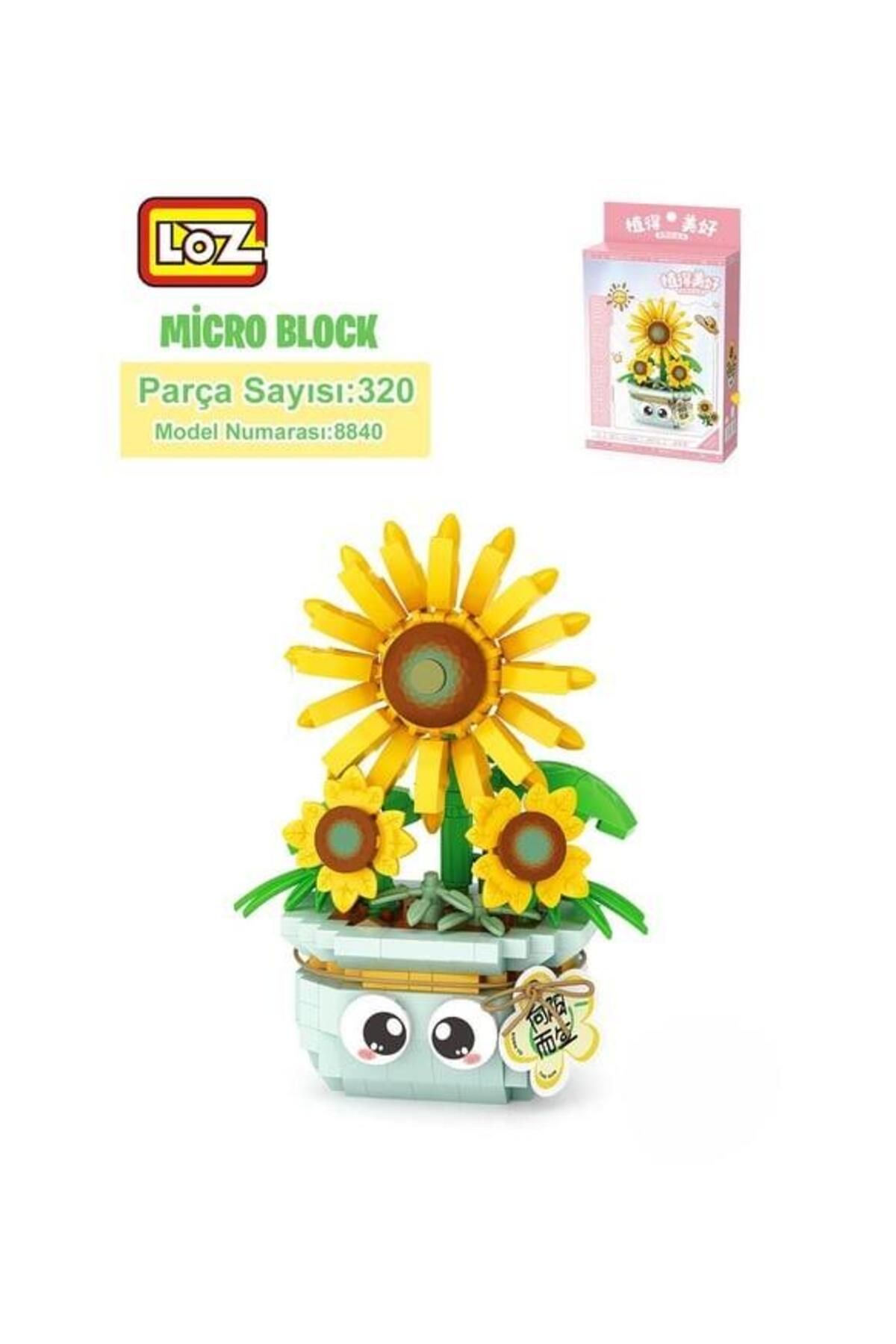 hak-iş oyuncak Loz Block Oyuncak Saksılı Papatya 320 Parça