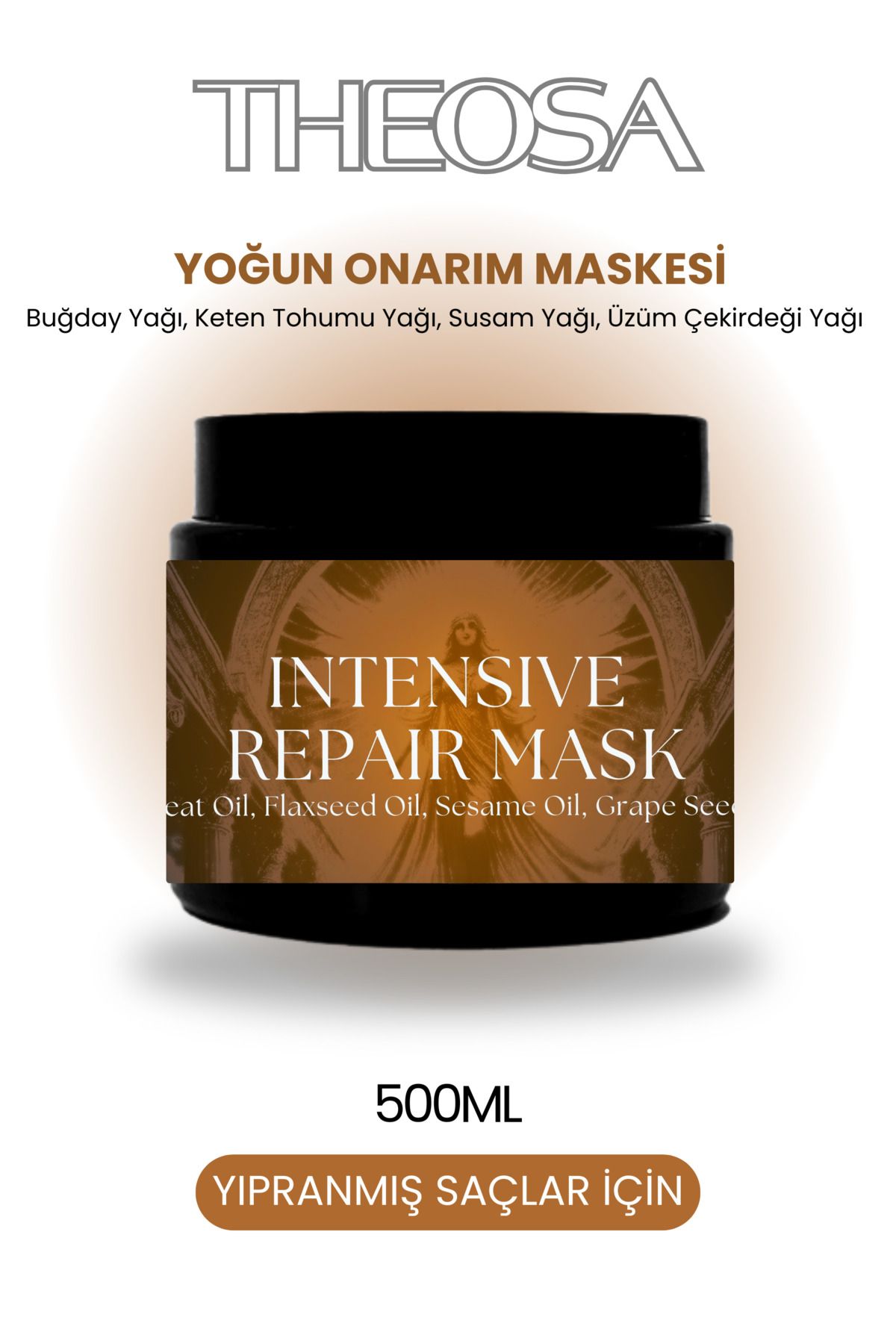 THEOSA Intensive Repair Mask 500 ml Saç Maskesi ( Yıpranmış Saçlar için Yoğun Onarım Maskesi )