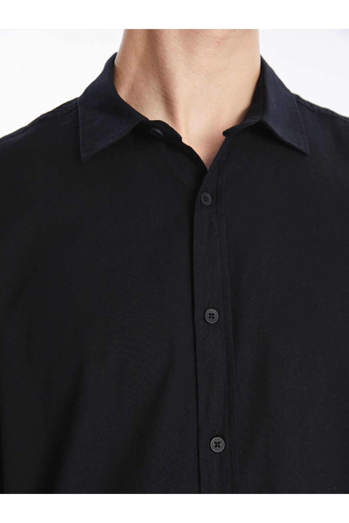 LC Waikiki Yeni Sezon Regular Fit Uzun Kollu Gabardin Erkek Gomlek - S4NI81Z8