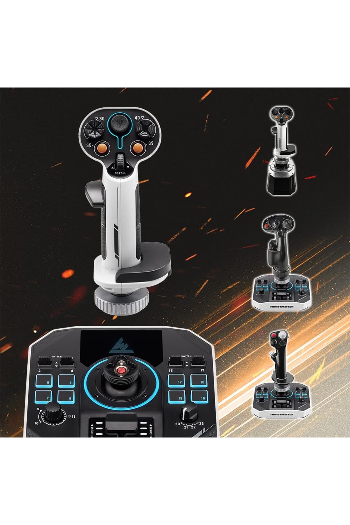 Thrustmaster-Sol-R1 Flight Joystick with 44 Buttons & Hall Effect Tech for Precise Space Simulation 6
