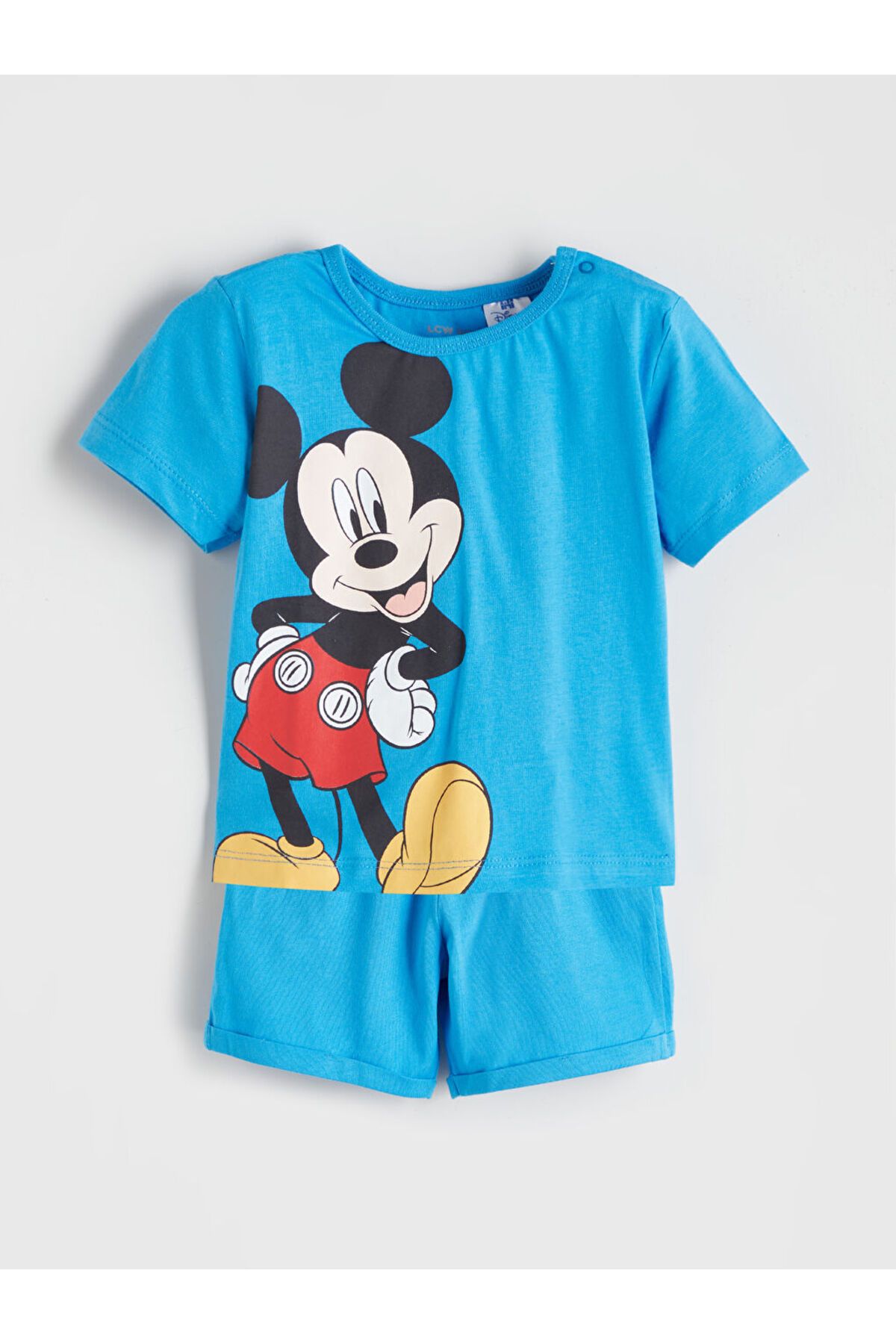 LC Waikiki Yeni Sezon Mickey Mouse Baskili Erkek Bebek Tisort ve Sort 2'li - S5QF61Z1