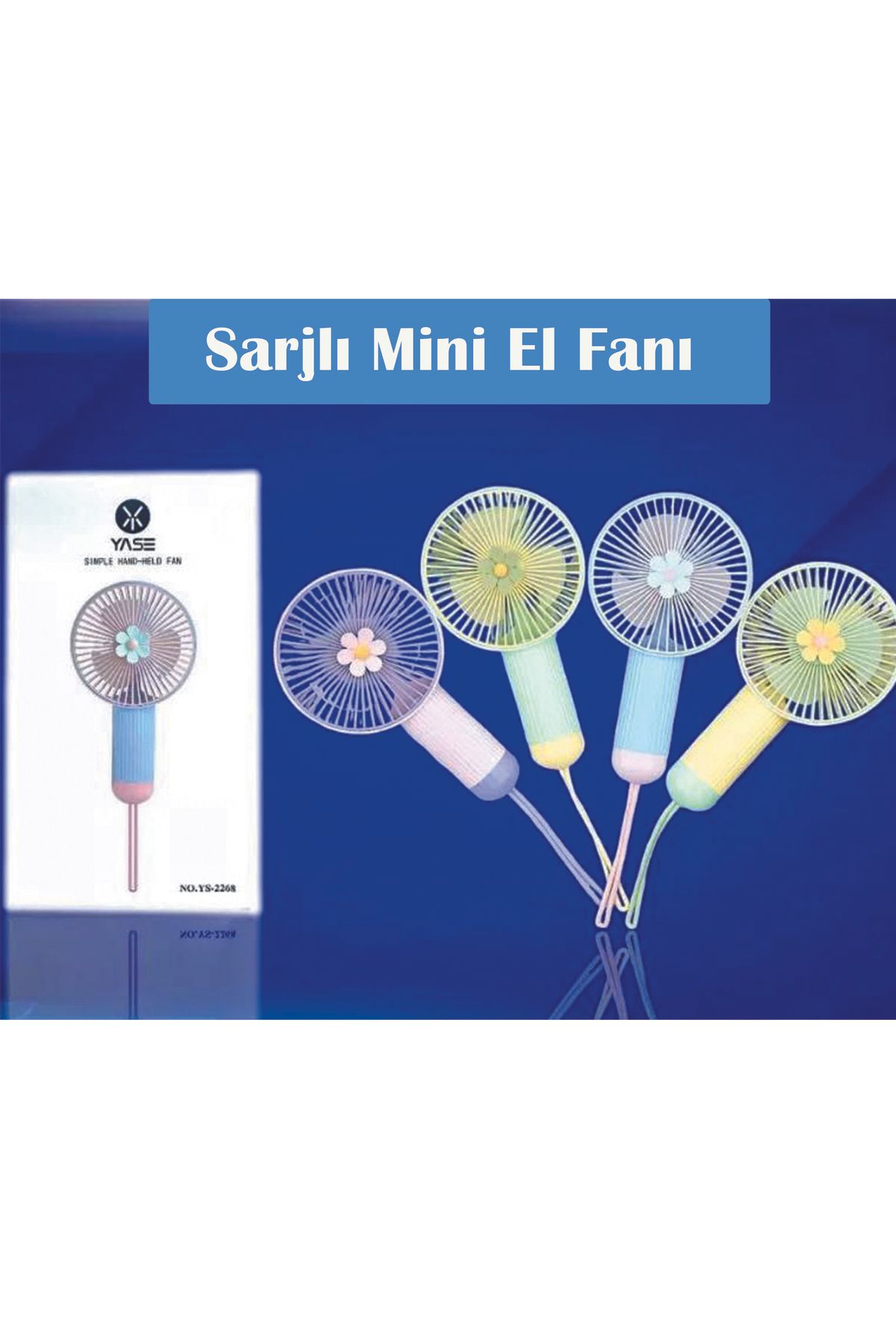 meltobe DD5010 Şarjlı Mini El Fanı Ve Masa Fanı Soğutucu Pervane Taşınabilir Şarj Edilebilir
