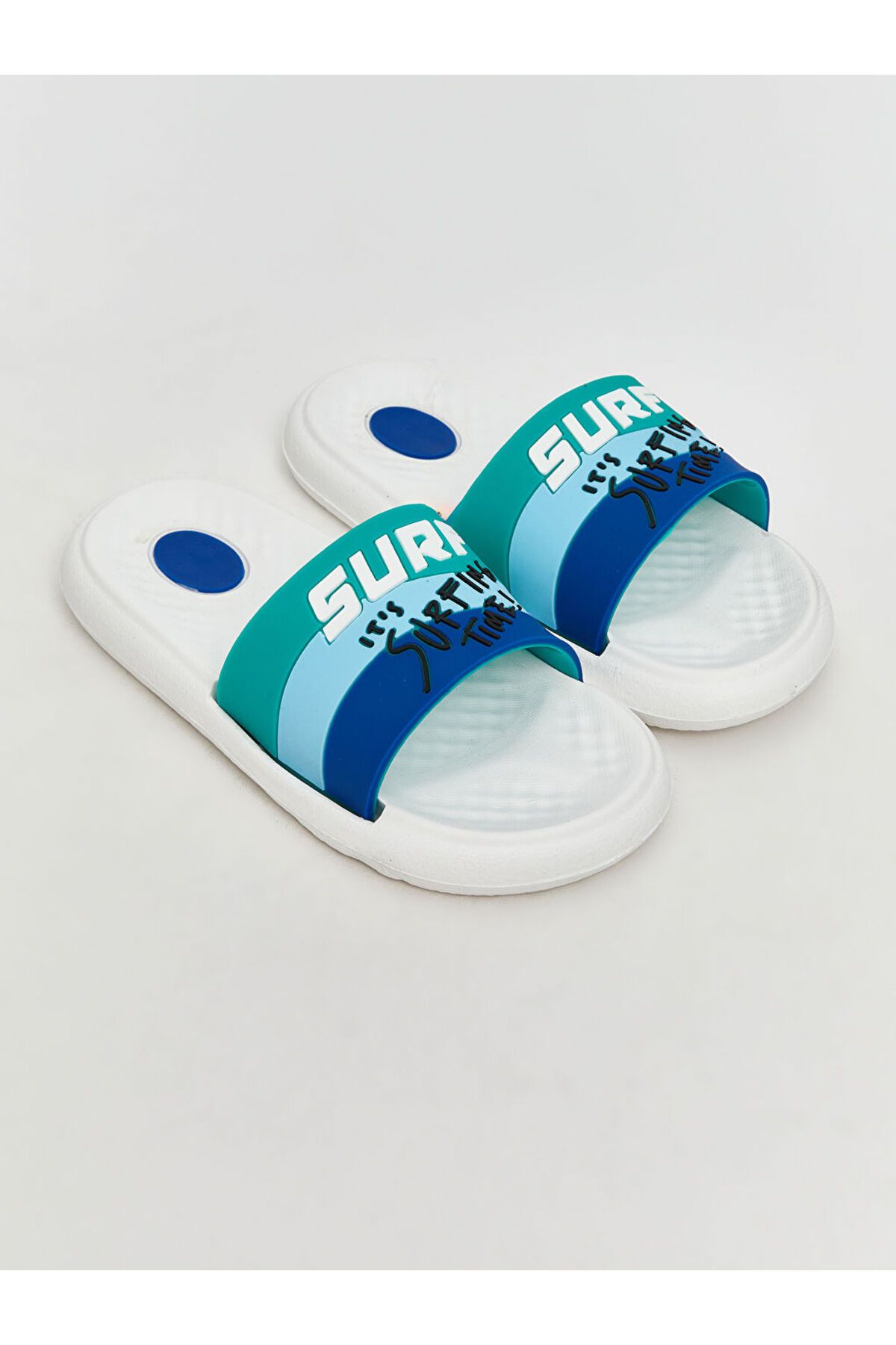 LC Waikiki LCW STEPS Beyaz Baskılı Erkek Çocuk Terlik