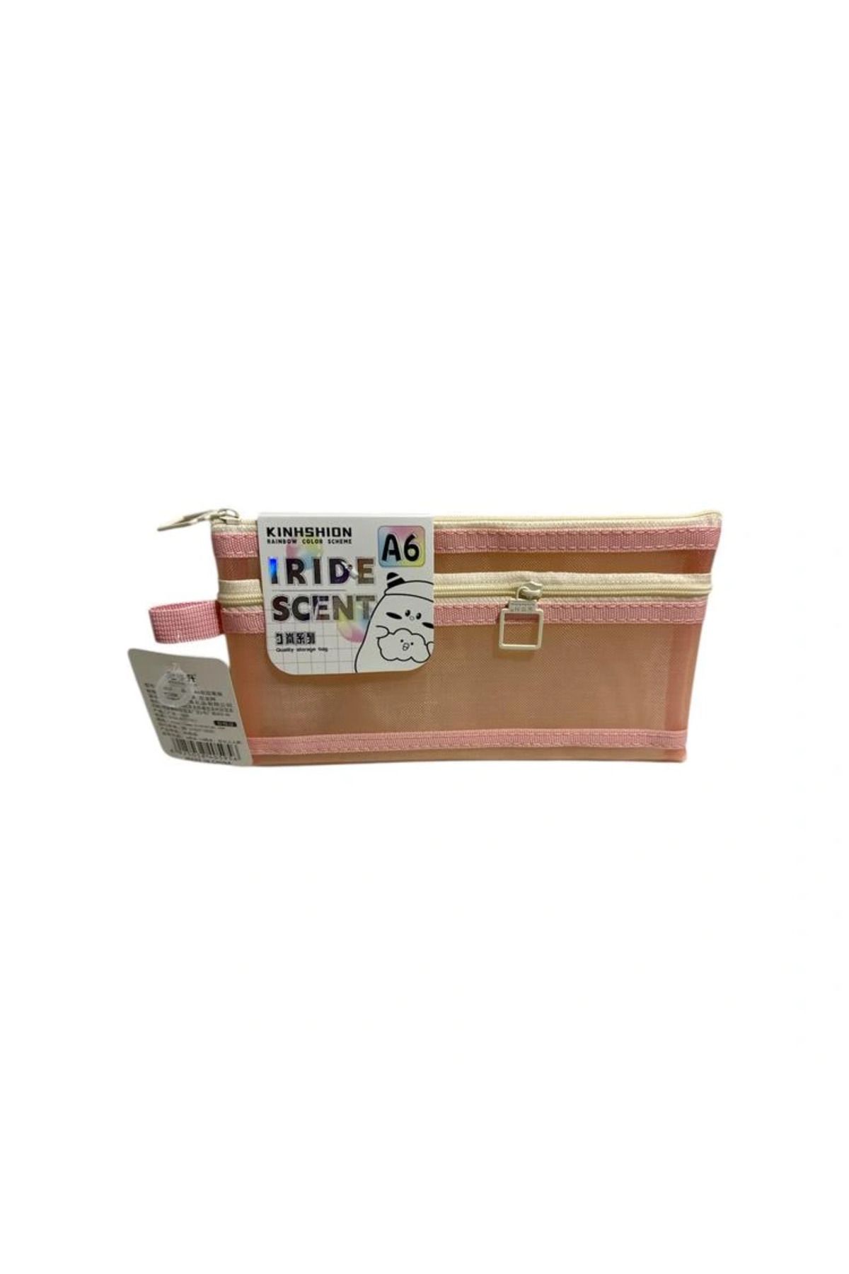 Odak XL6221 ÇİFT FERMUARLI SAPLI FİLELİ RAINBOW A6 ÇANTA ( MESH DOSYA ) - TEKLİ
