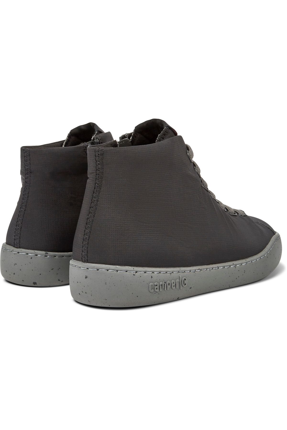 CAMPER-Men's Black Hook And Loop Sneaker Boots with Zipper - PeuTouring 4