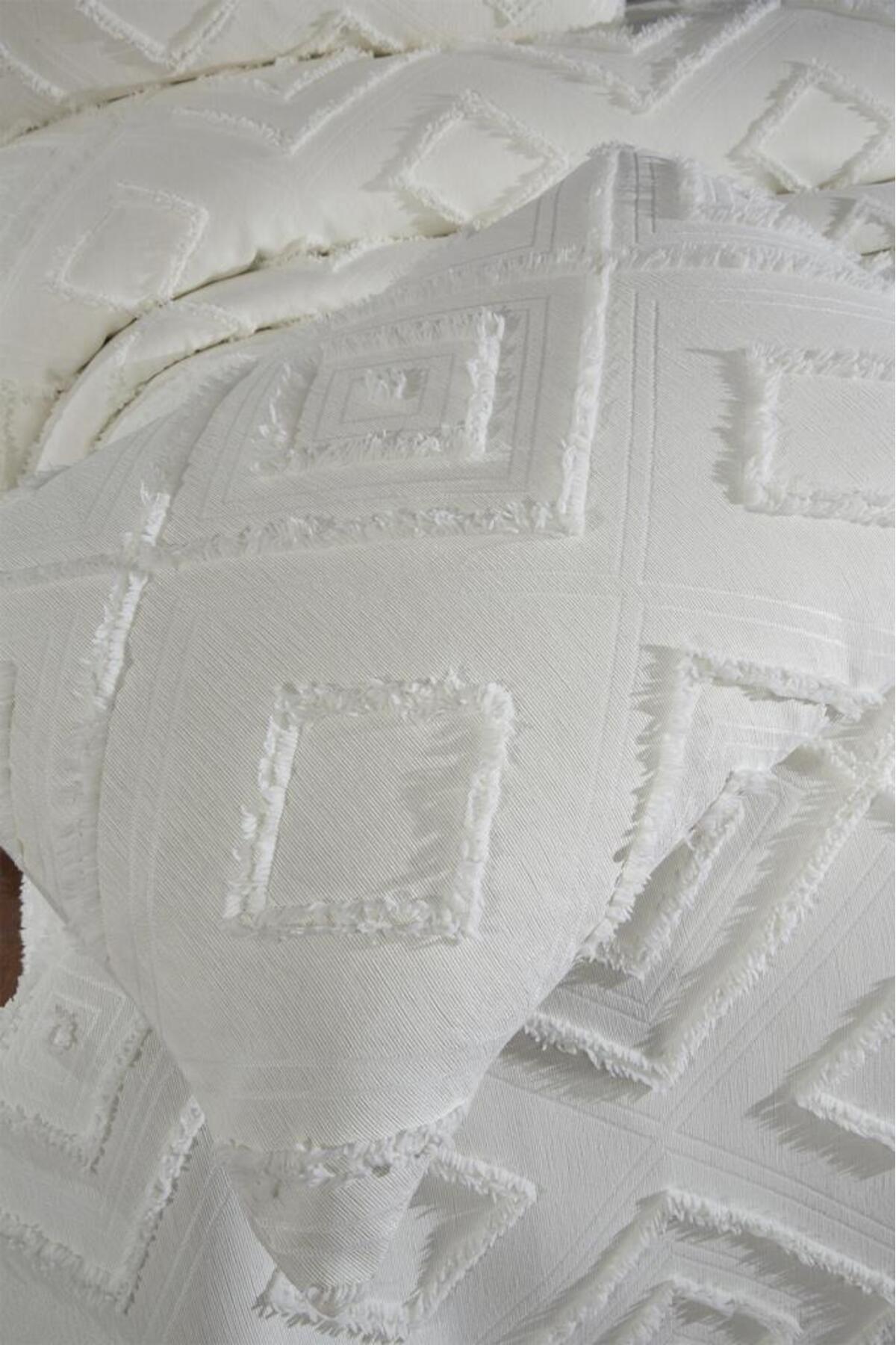 Çeyiz Diyarı-Dowry Land Samira 3 Piece Double Pique Set Cream 4