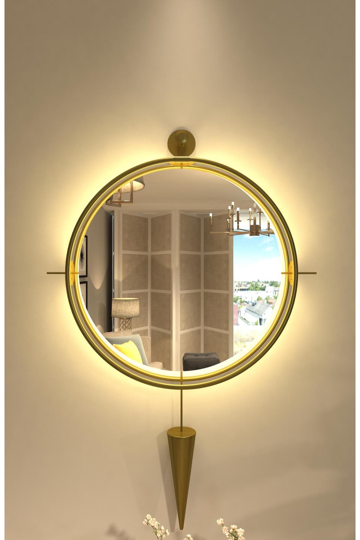 Wallover Design , Lustra GOLD Ayna