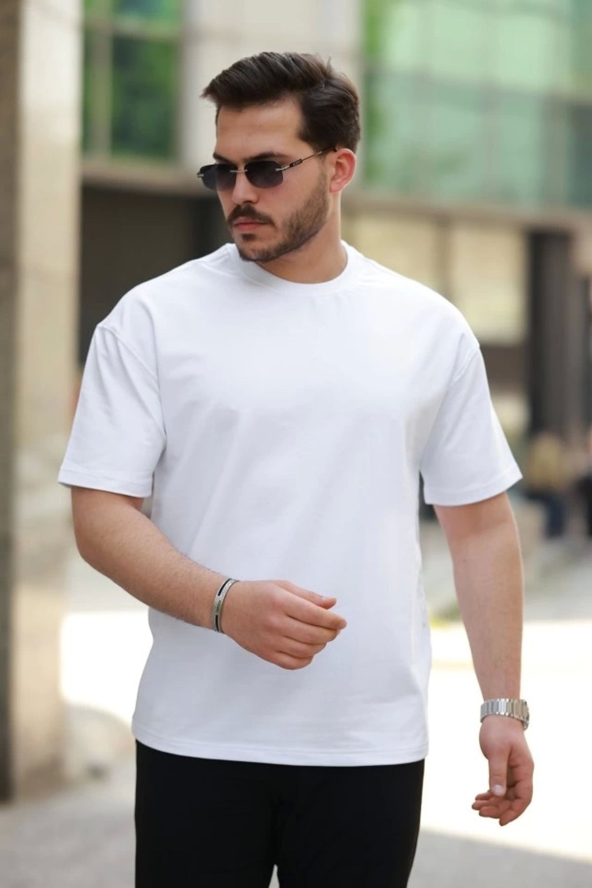 Butik Erkek Kısa Kollu Basic Oversize Tshirt