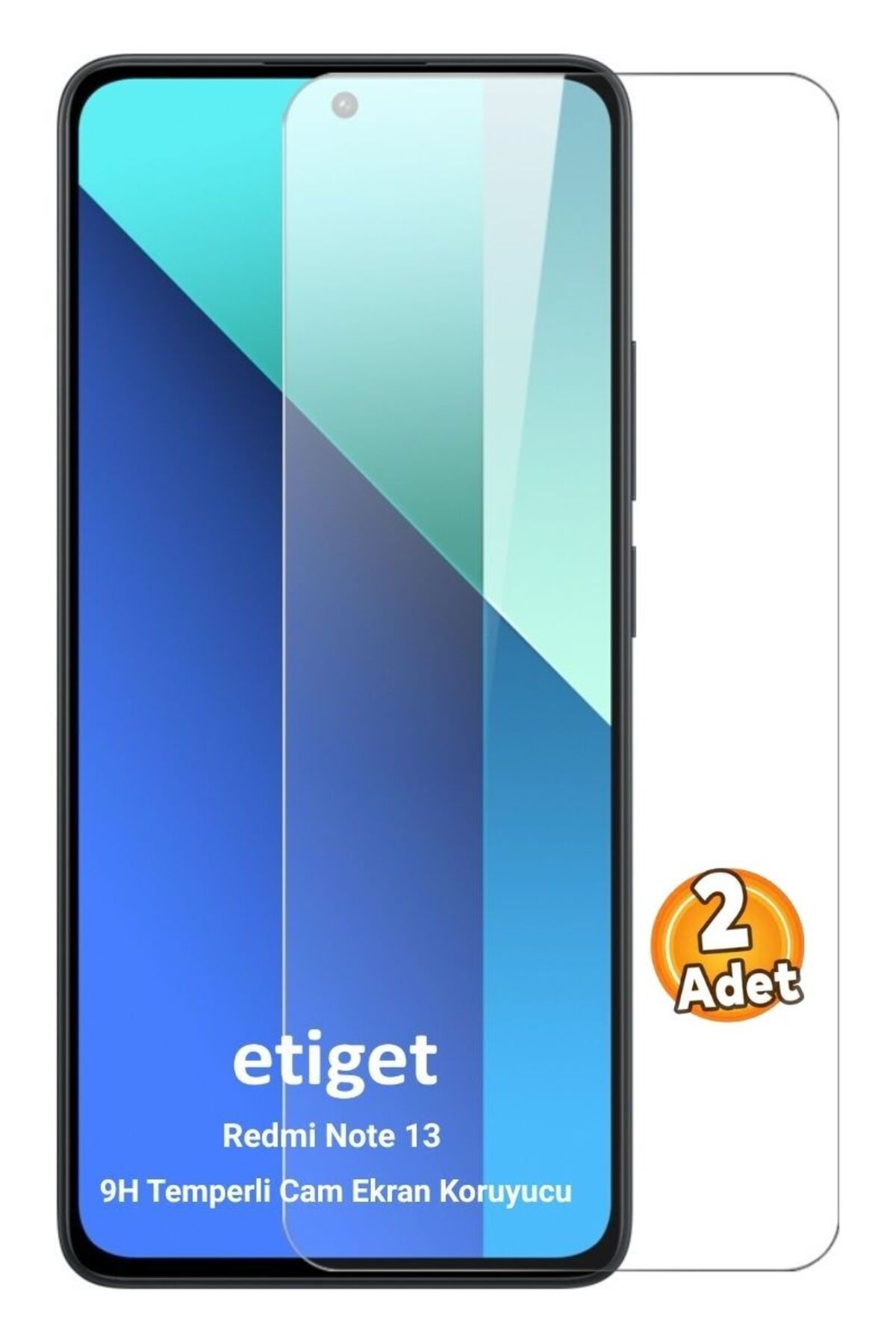 Etiget Xiaomi Redmi Note 13 Temperli 9H Cam Ekran Koruyucu (2 ADET)