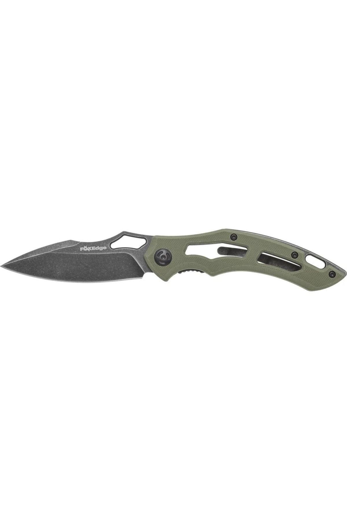 Fox Edge Sparrow Black Blade Skeleton OD Green G10 Çakı