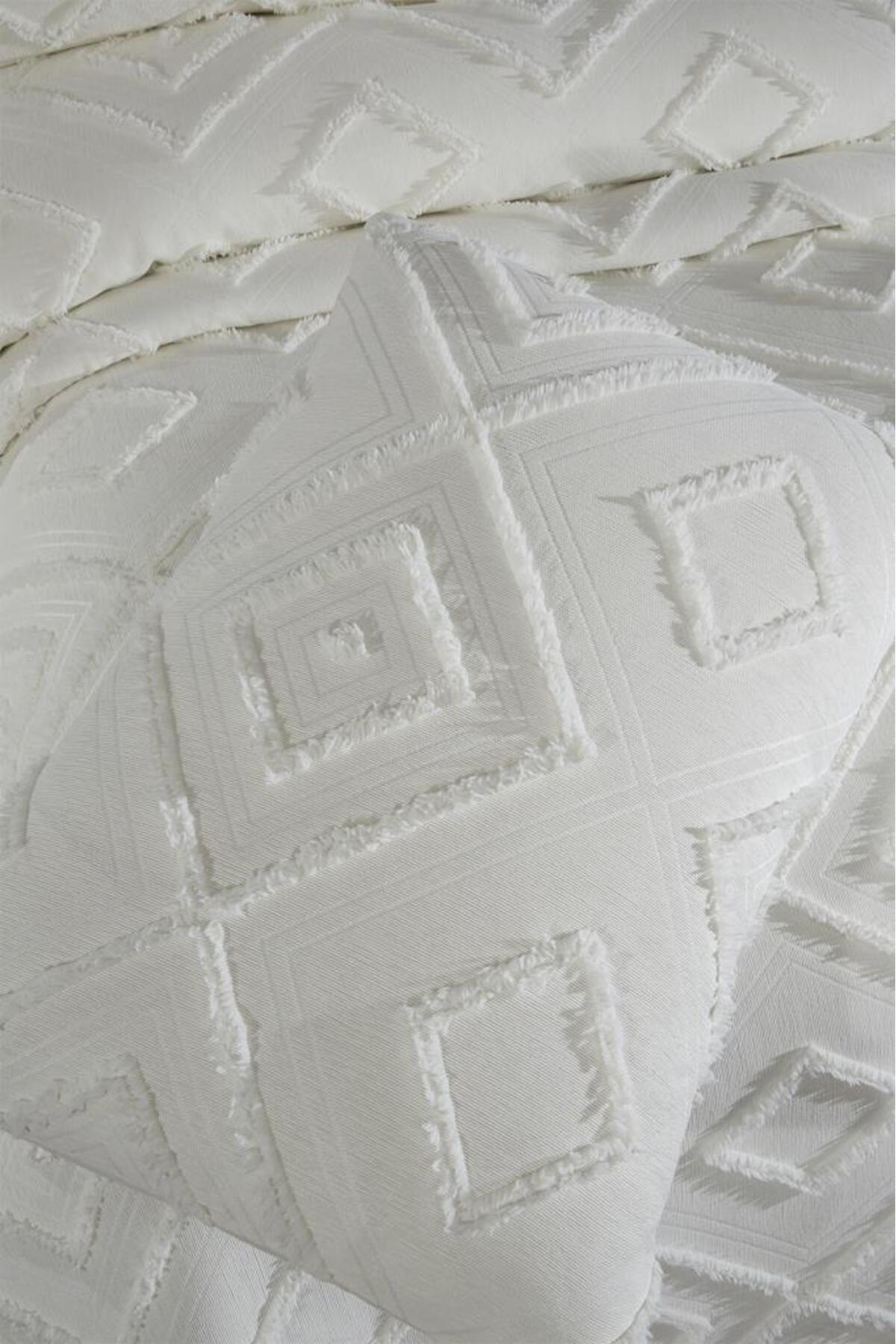 Çeyiz Diyarı-Dowry Land Samira 3 Piece Double Pique Set Cream 5