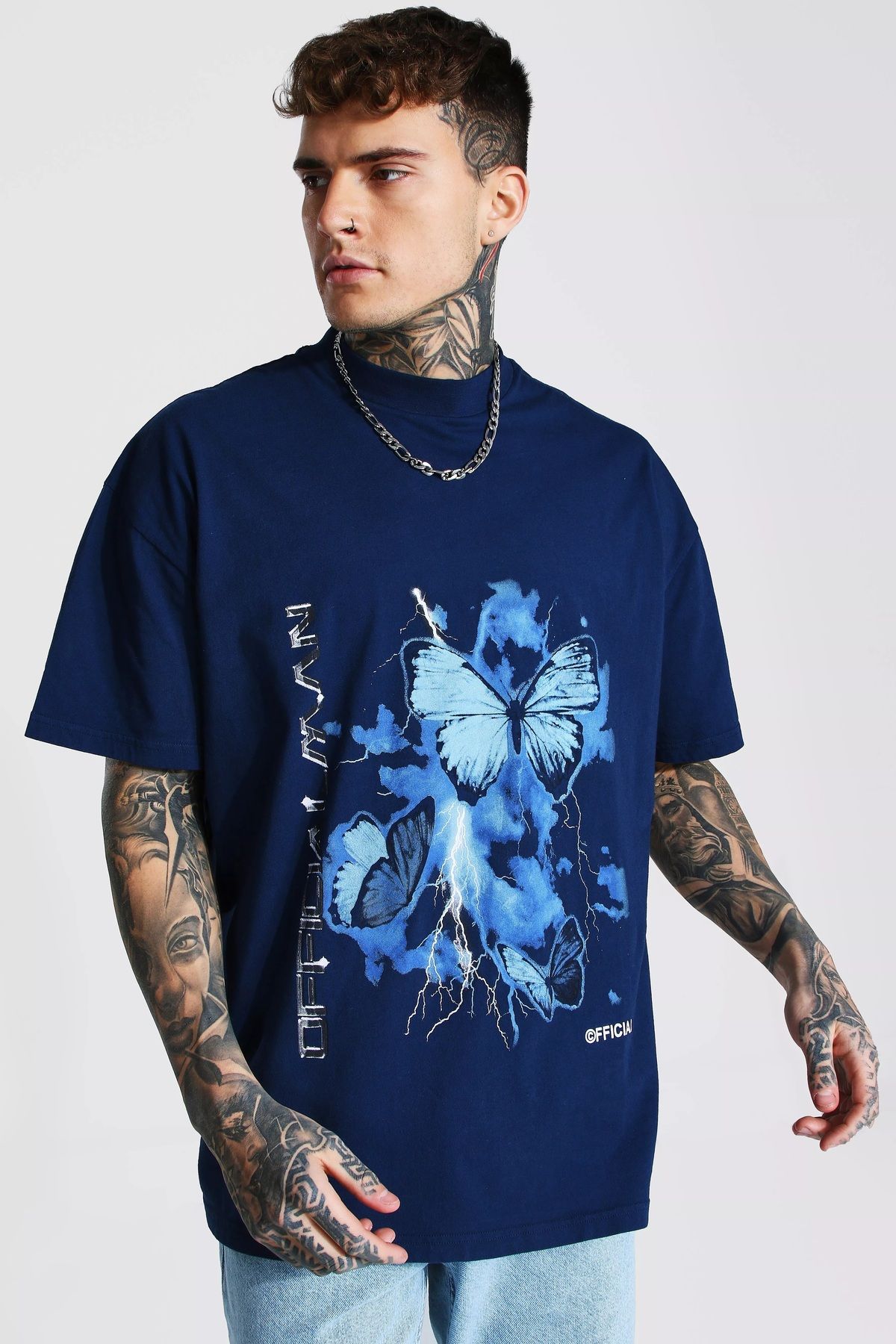 NEWLAKER Unisex Oversize Grafiti Baskılı Premium T-Shirt