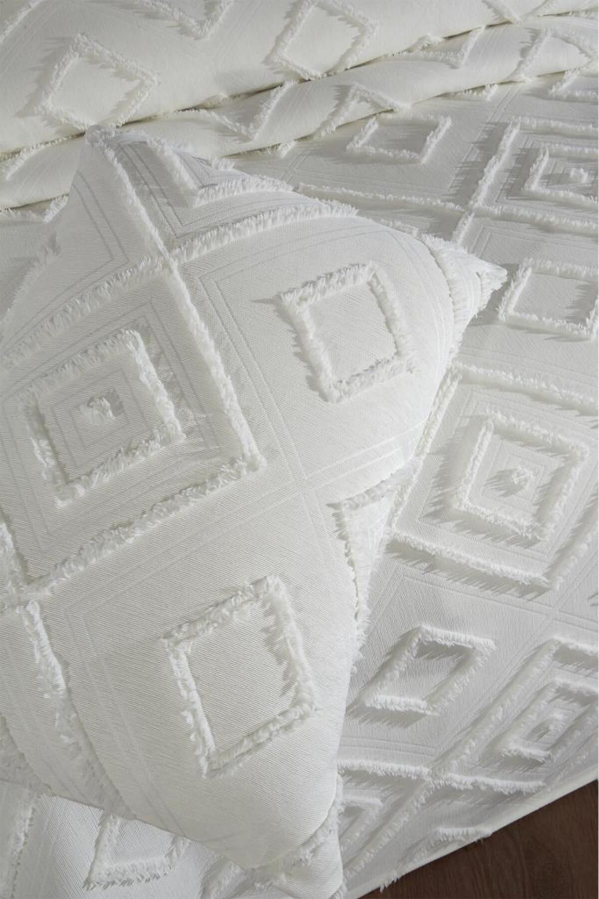 Çeyiz Diyarı-Dowry Land Samira 3 Piece Double Pique Set Cream 6